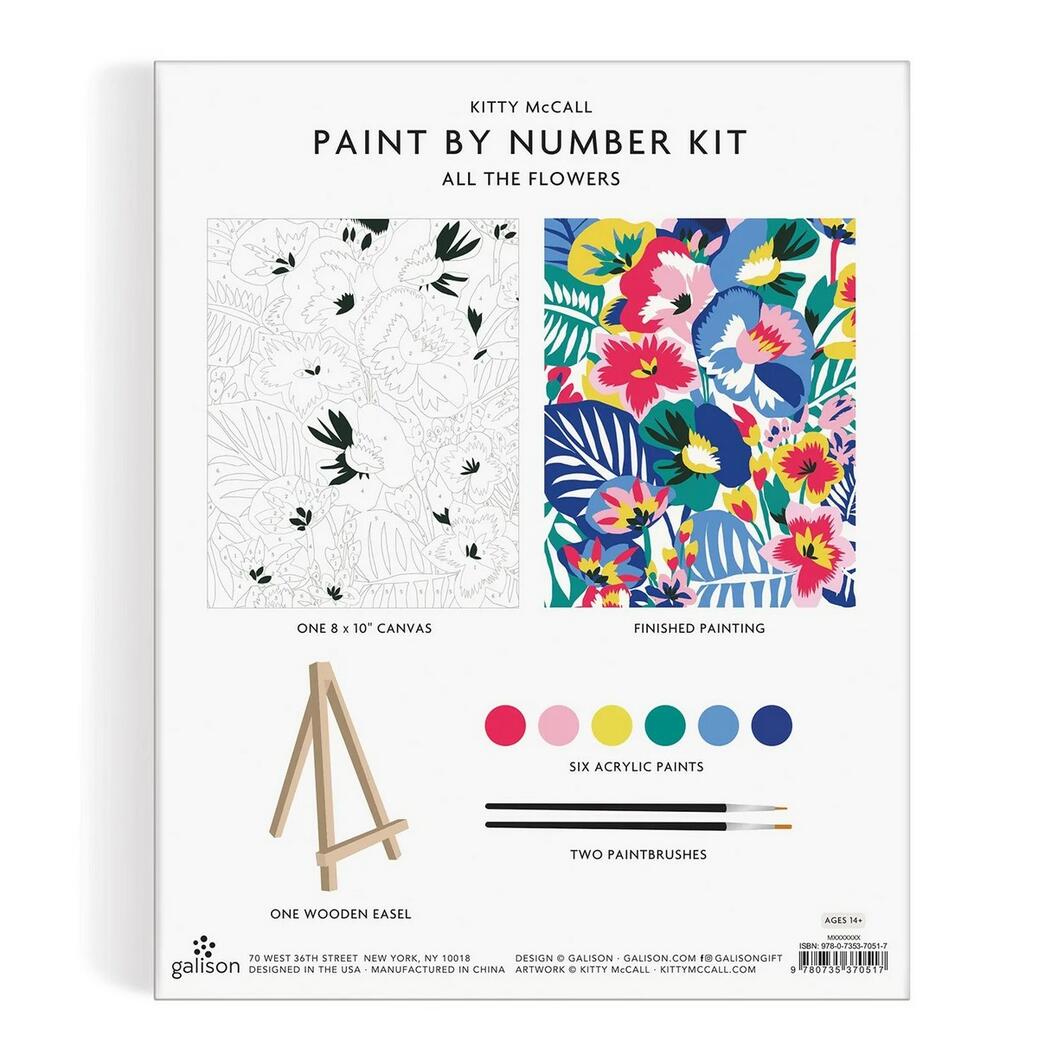 Galison | Paint by Numbers - All the Flowers
