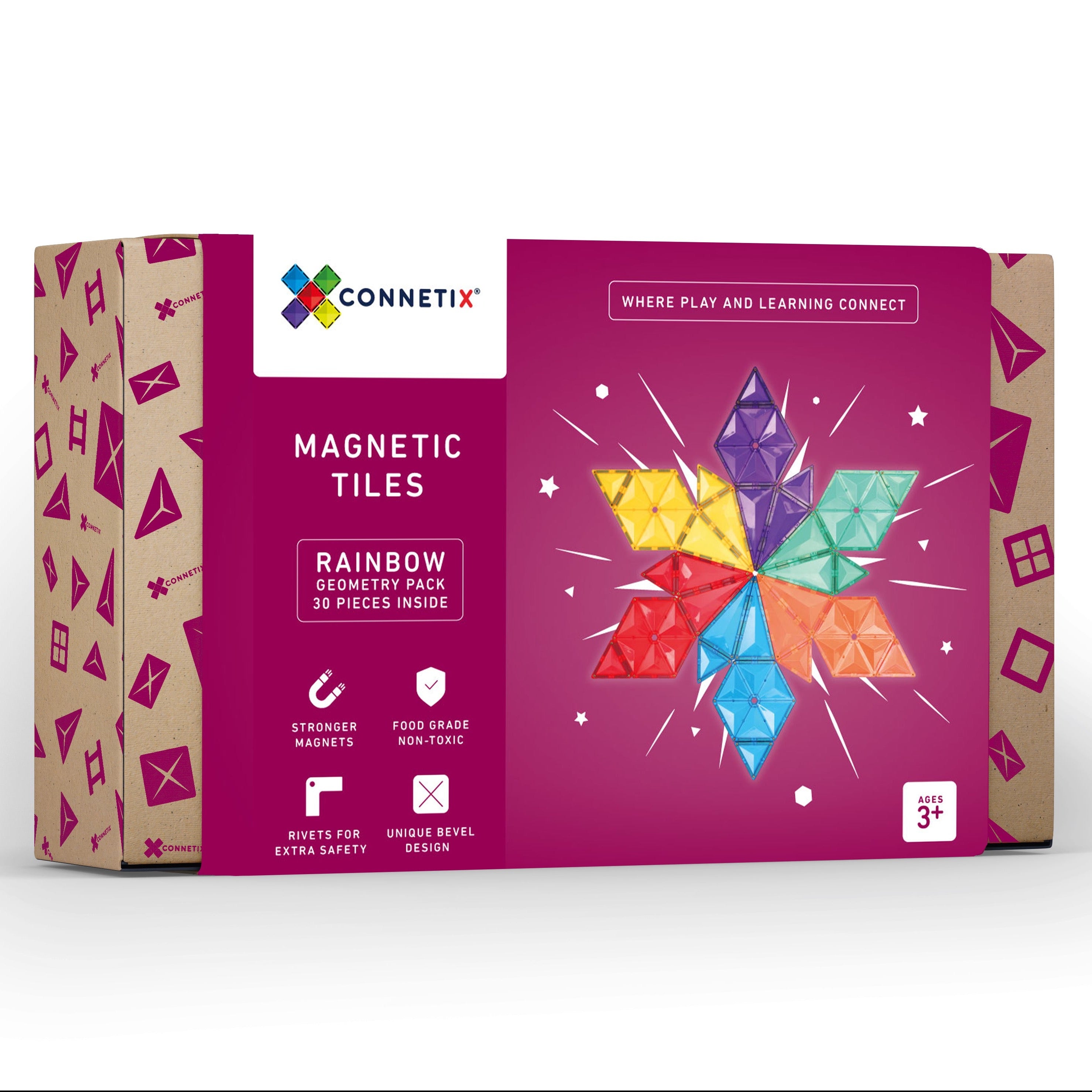 CONNETIX | Rainbow Geometry Pack - 30pc