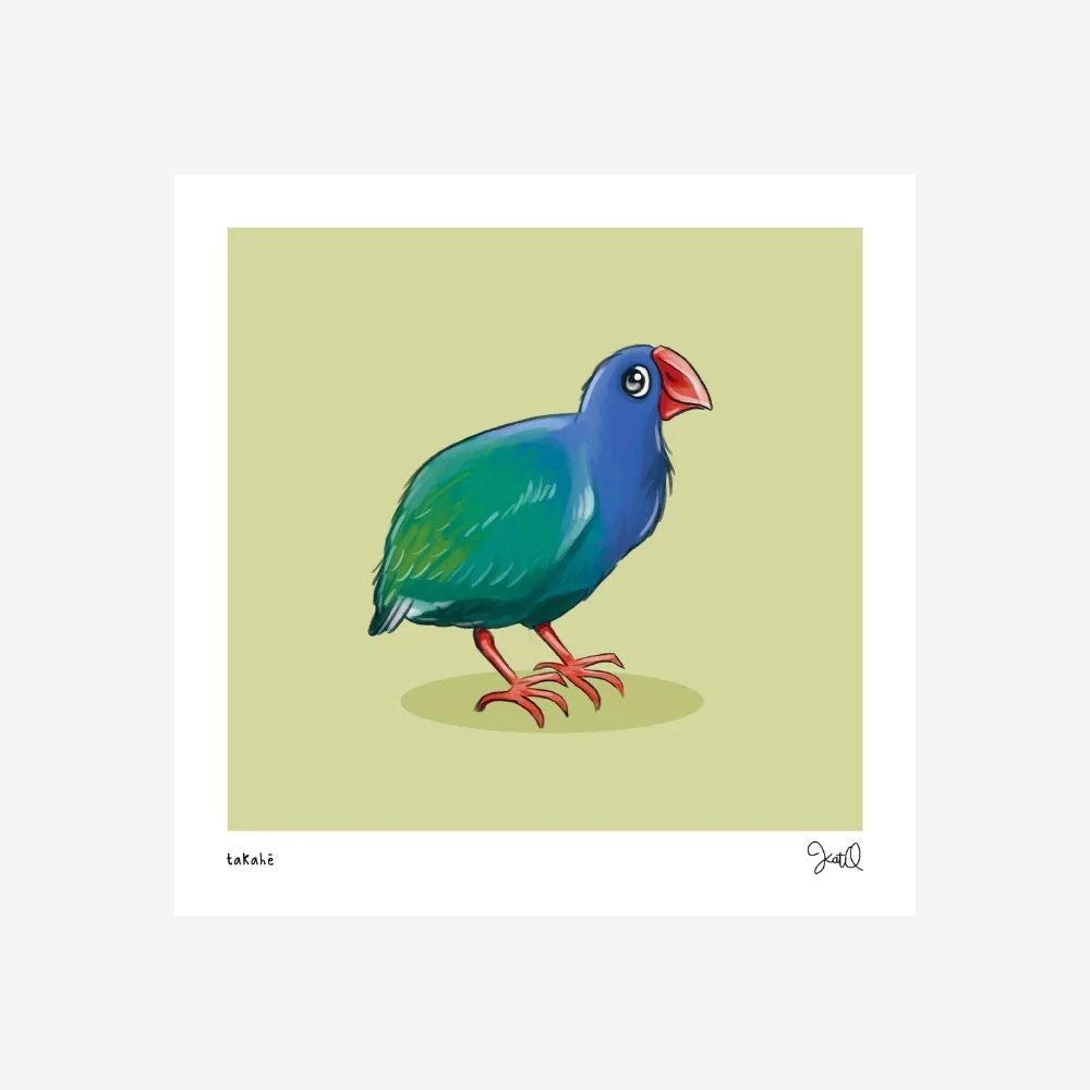 Illustrated Kat | Print - Takahē