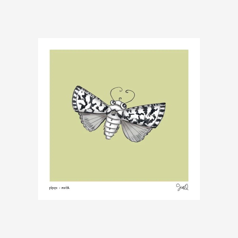 Illustrated Kat | Print - Pēpepe - Moth
