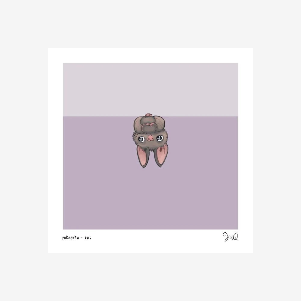 Illustrated Kat | Print - Pekapeka - Bat