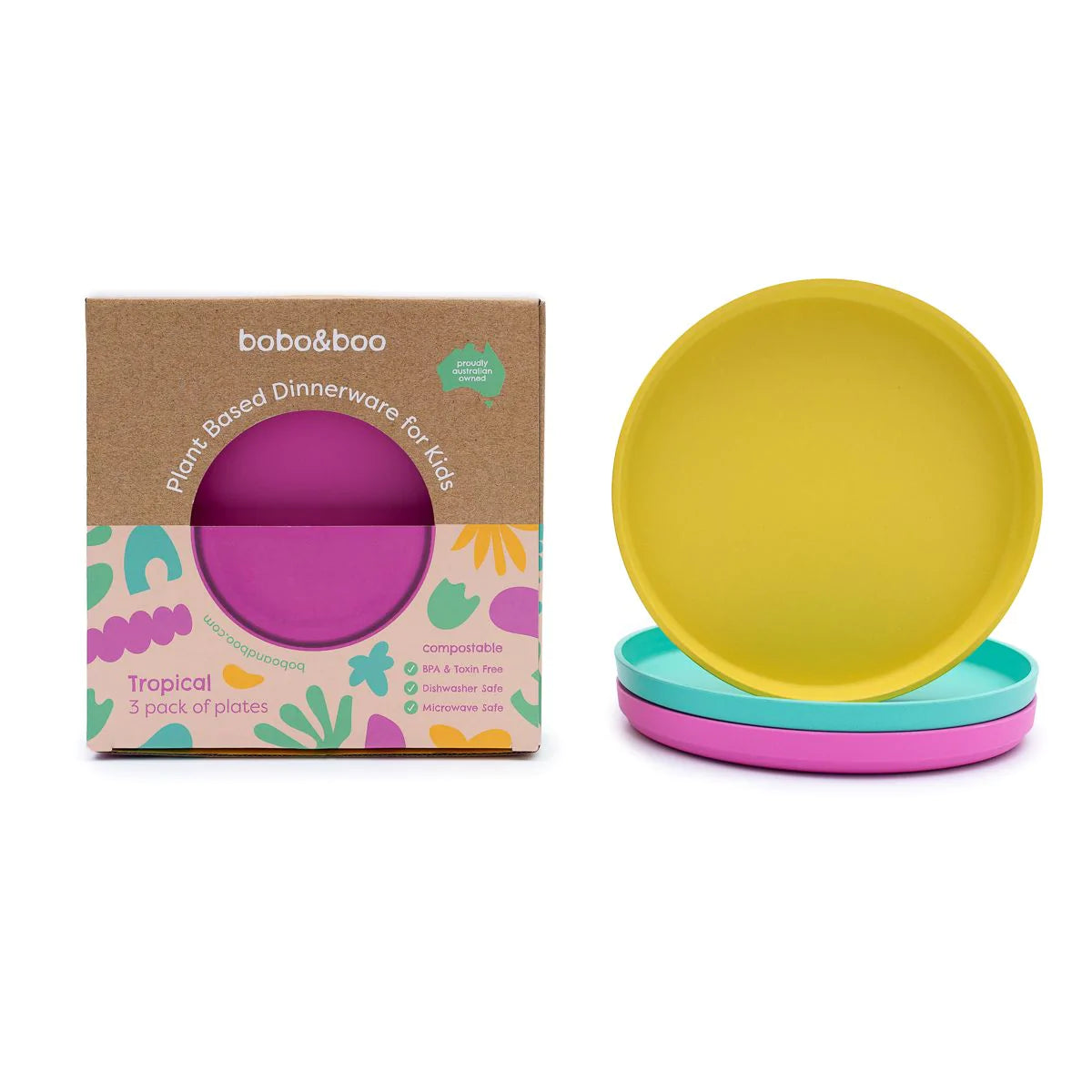 bobo & boo | Plant-Based Plate Set – Tropical