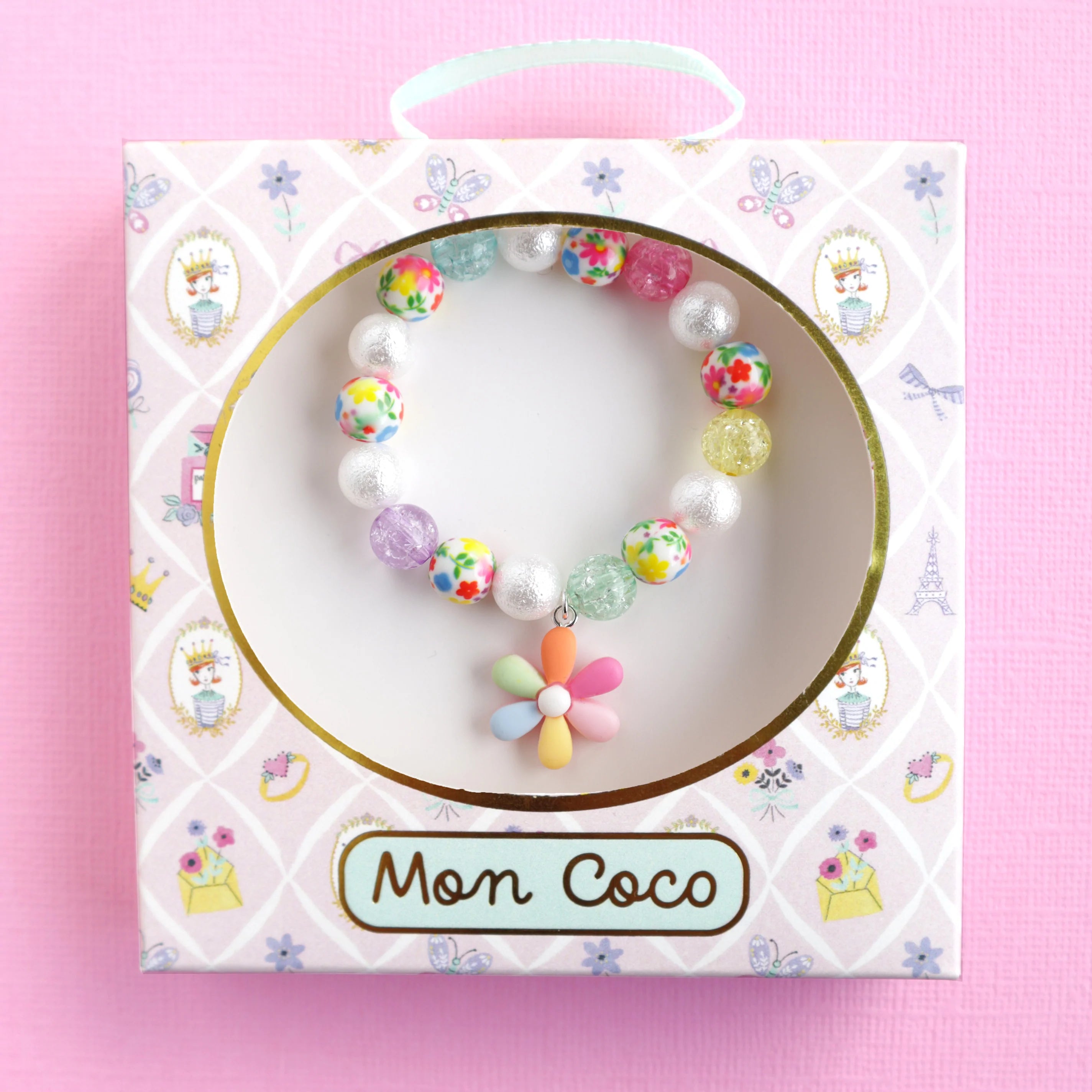 Mon Coco | Stretchy Bracelet - Rainbow Petal