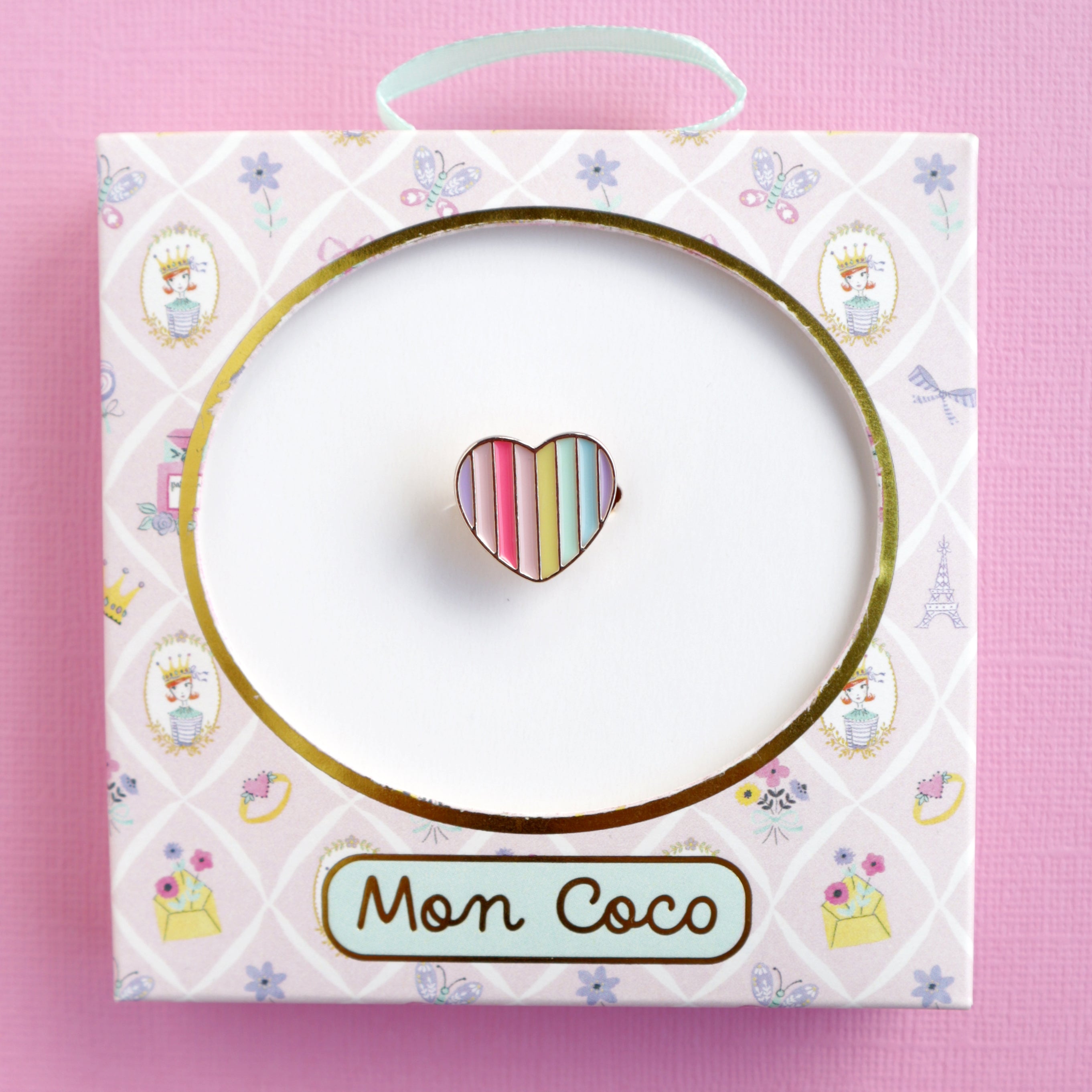 Mon Coco | Adjustable Ring - Candy Heart