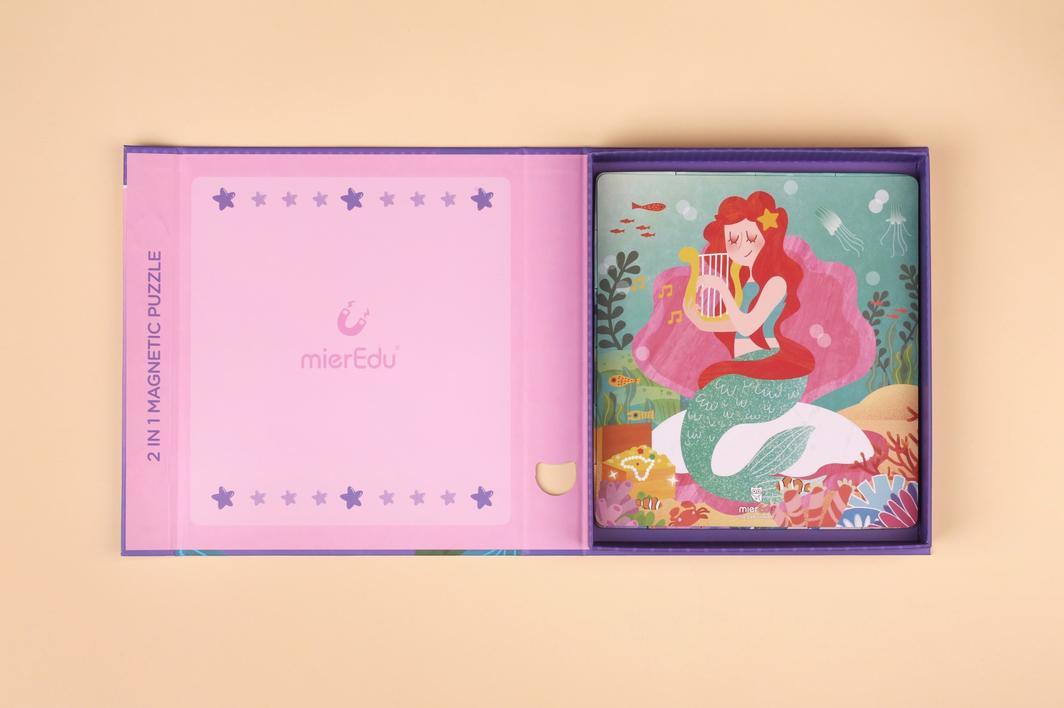 mierEdu | 2 in 1 Magnetic Puzzle - Unicorn and Mermaid