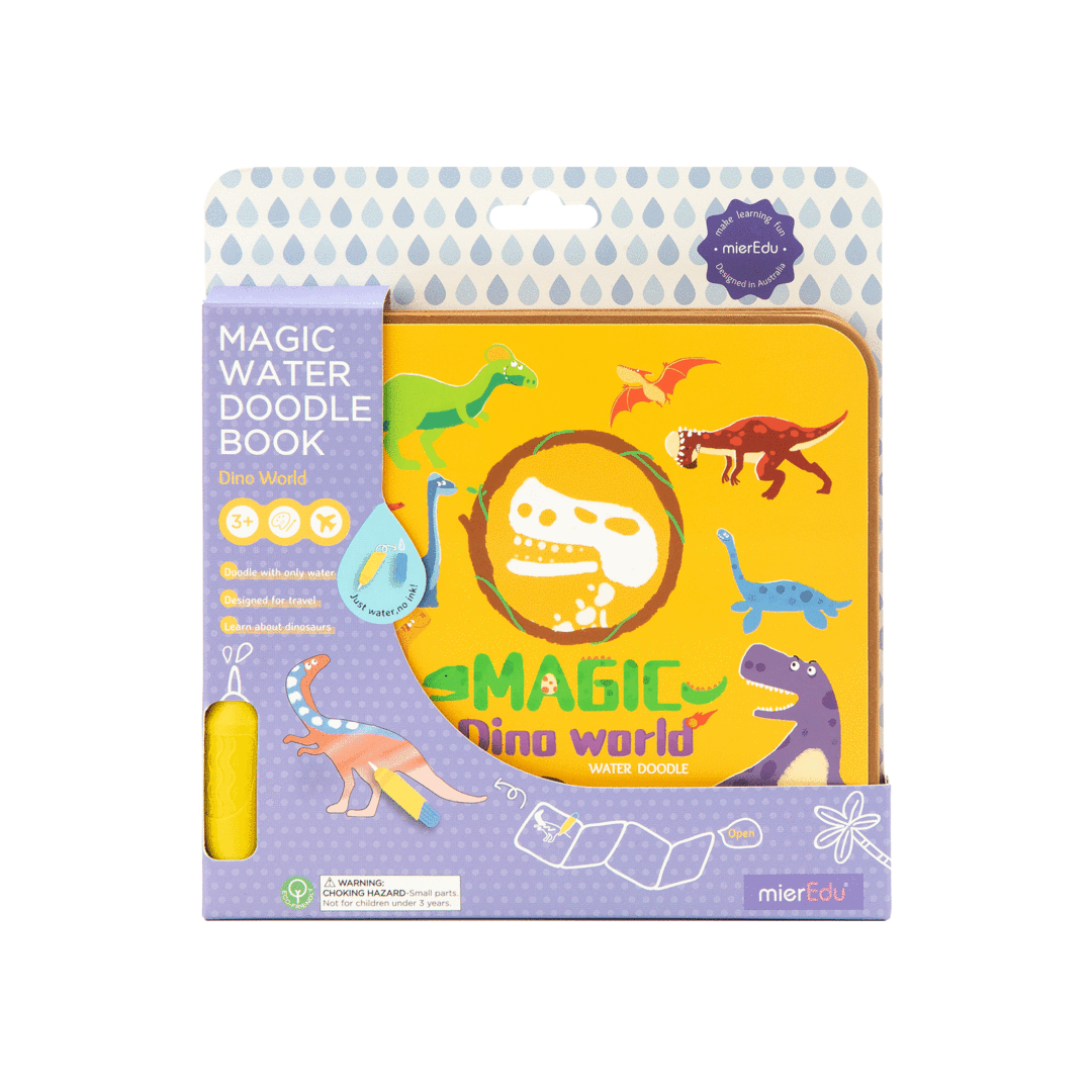 mierEdu | Magic Water Doodle Book - Dino World