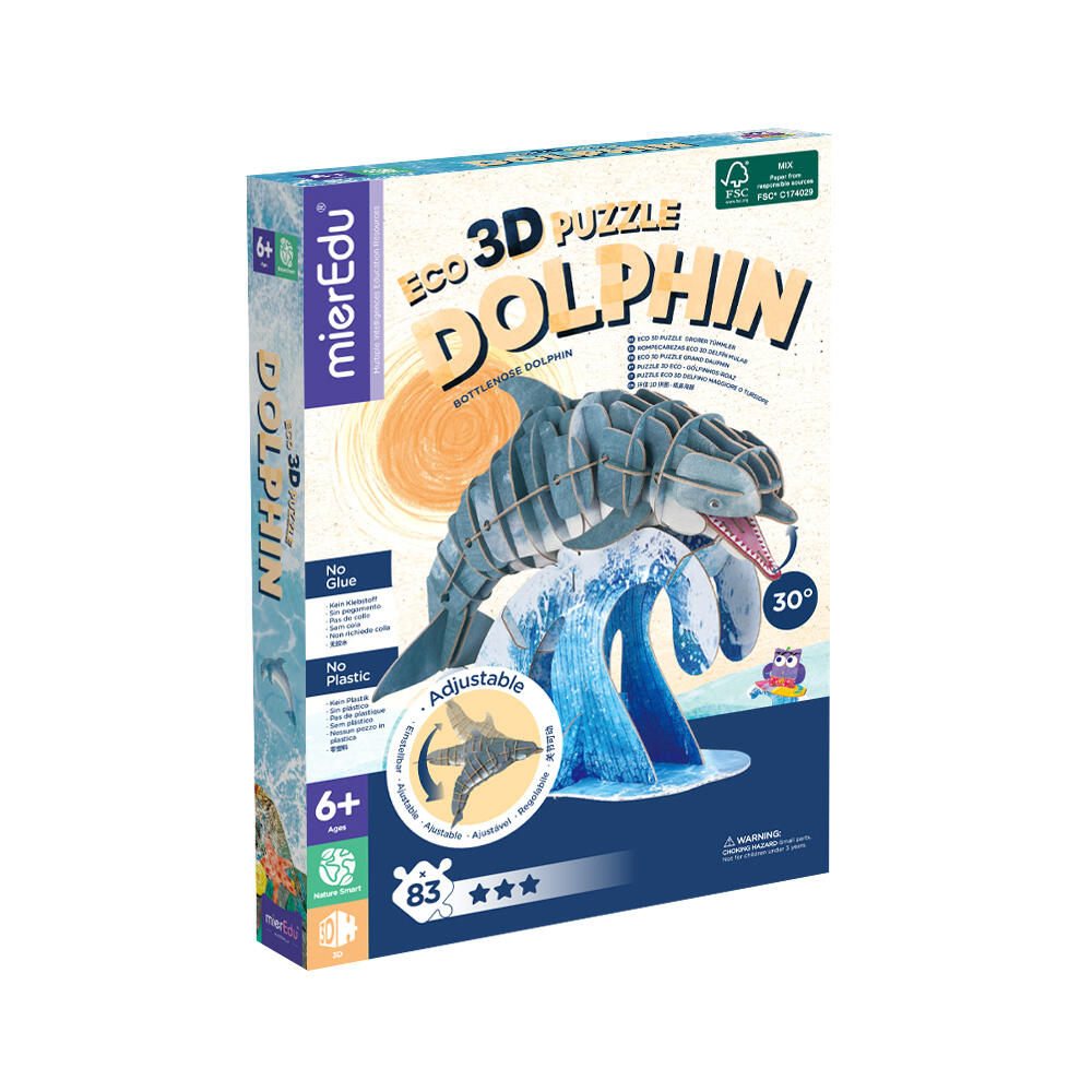 mierEdu | Eco 3D Puzzle - Dolphin