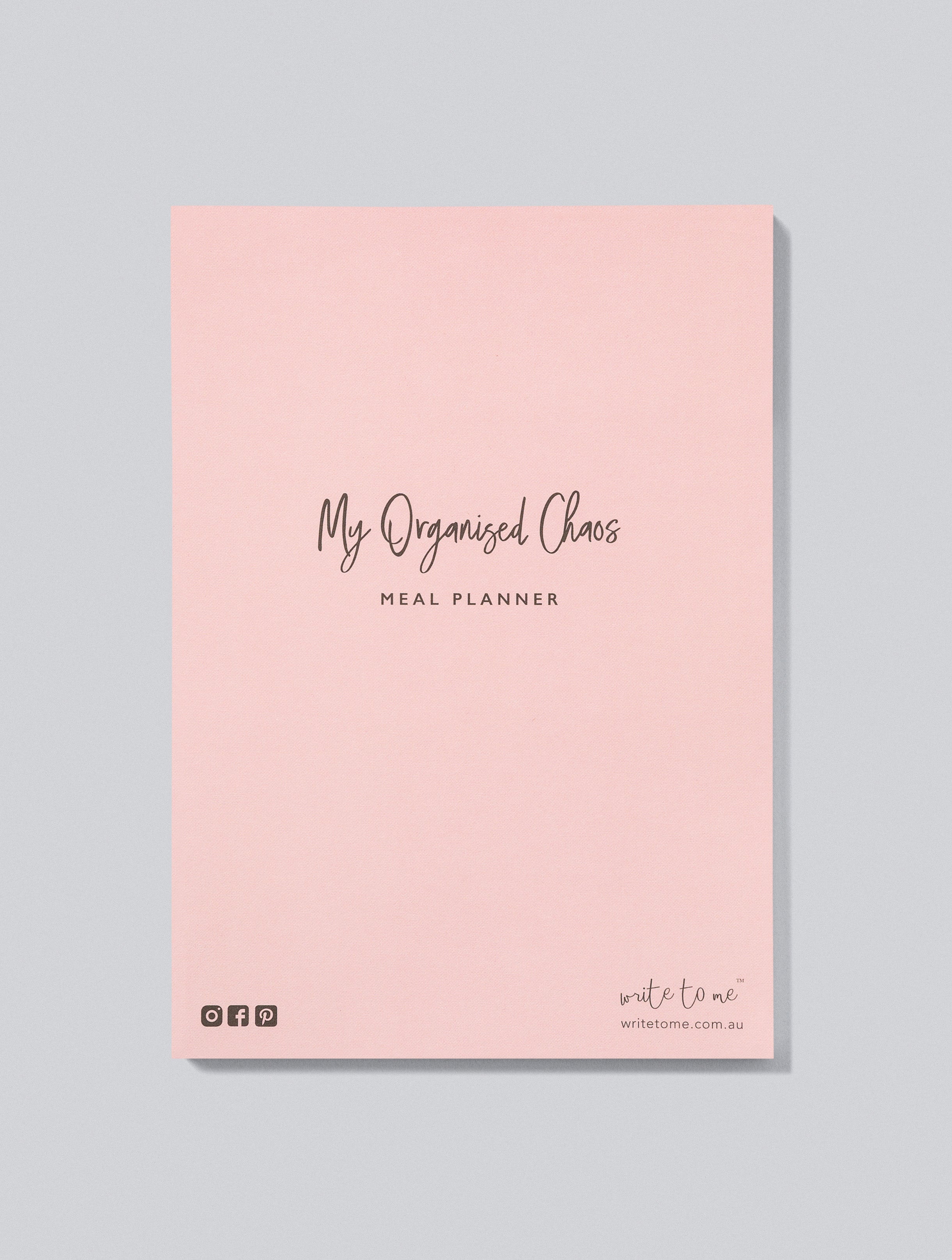 Write to Me | Meal Planner. My Organised Chaos