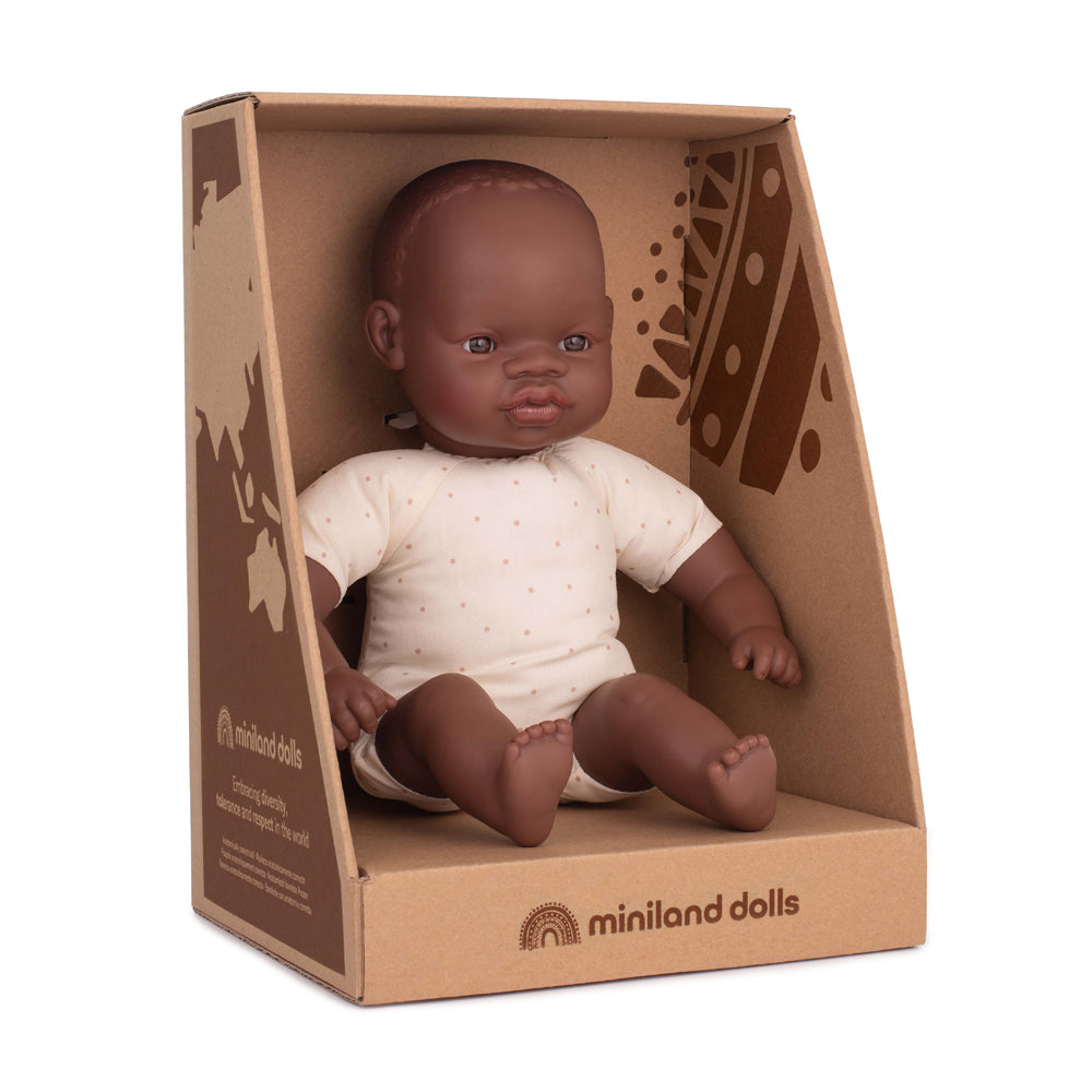 Miniland | Soft Body Doll 32cm - African