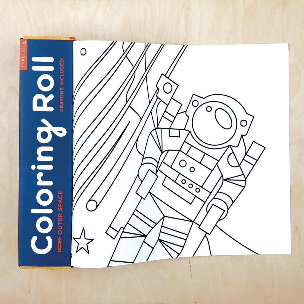 Mud Puppy | Large Colouring Roll - Outer Space
