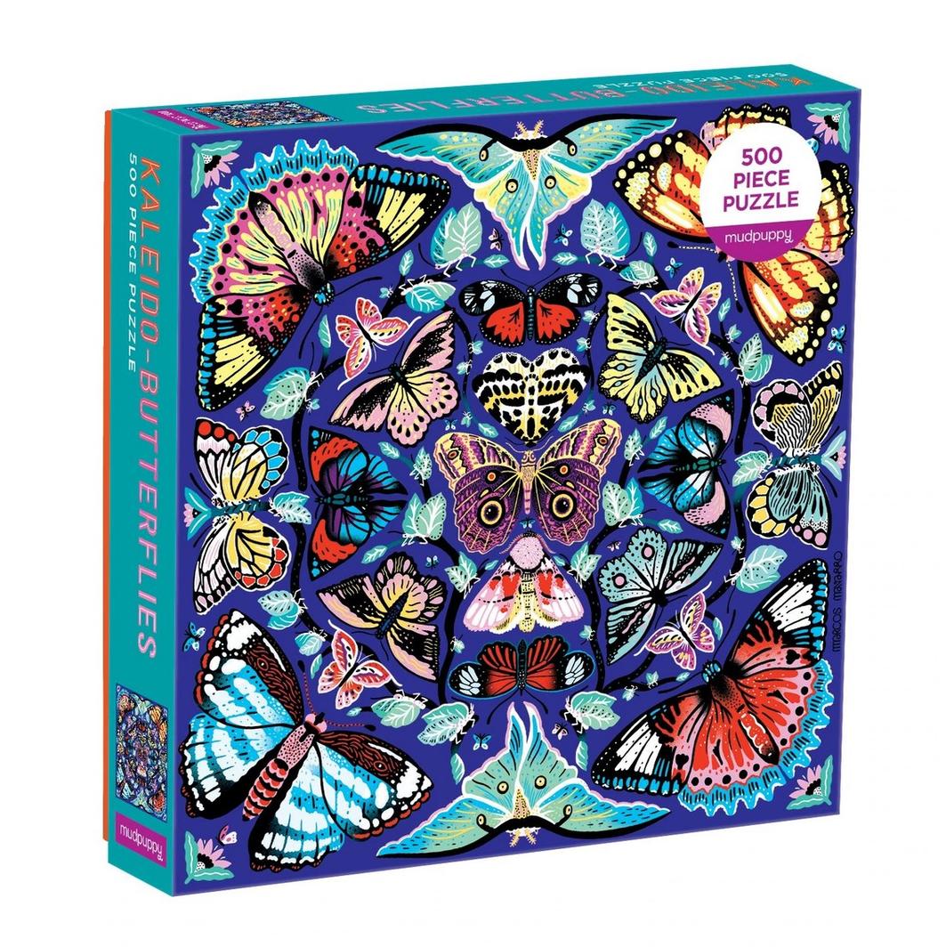 Mud Puppy | Kaleido Butterflies - 500pc Puzzle