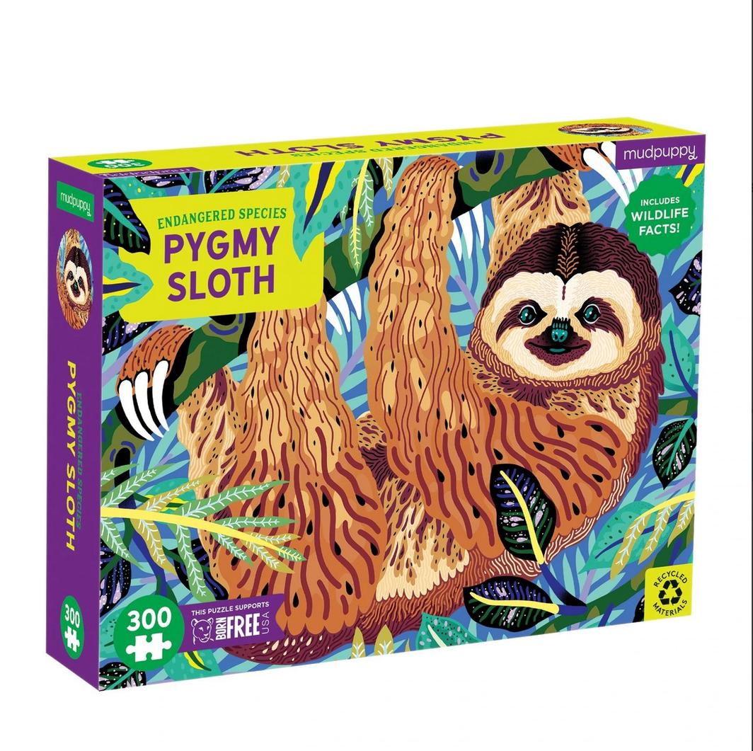 Mud Puppy | 300pc Puzzle - Endangered Species: Pygmy Sloth