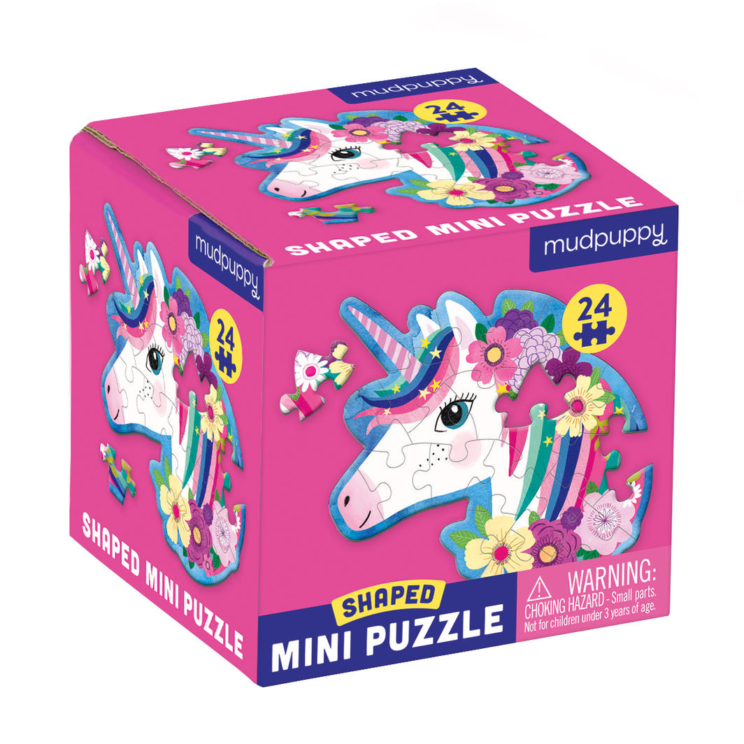 Mud Puppy | Shaped Mini Puzzle - Unicorn 24pc
