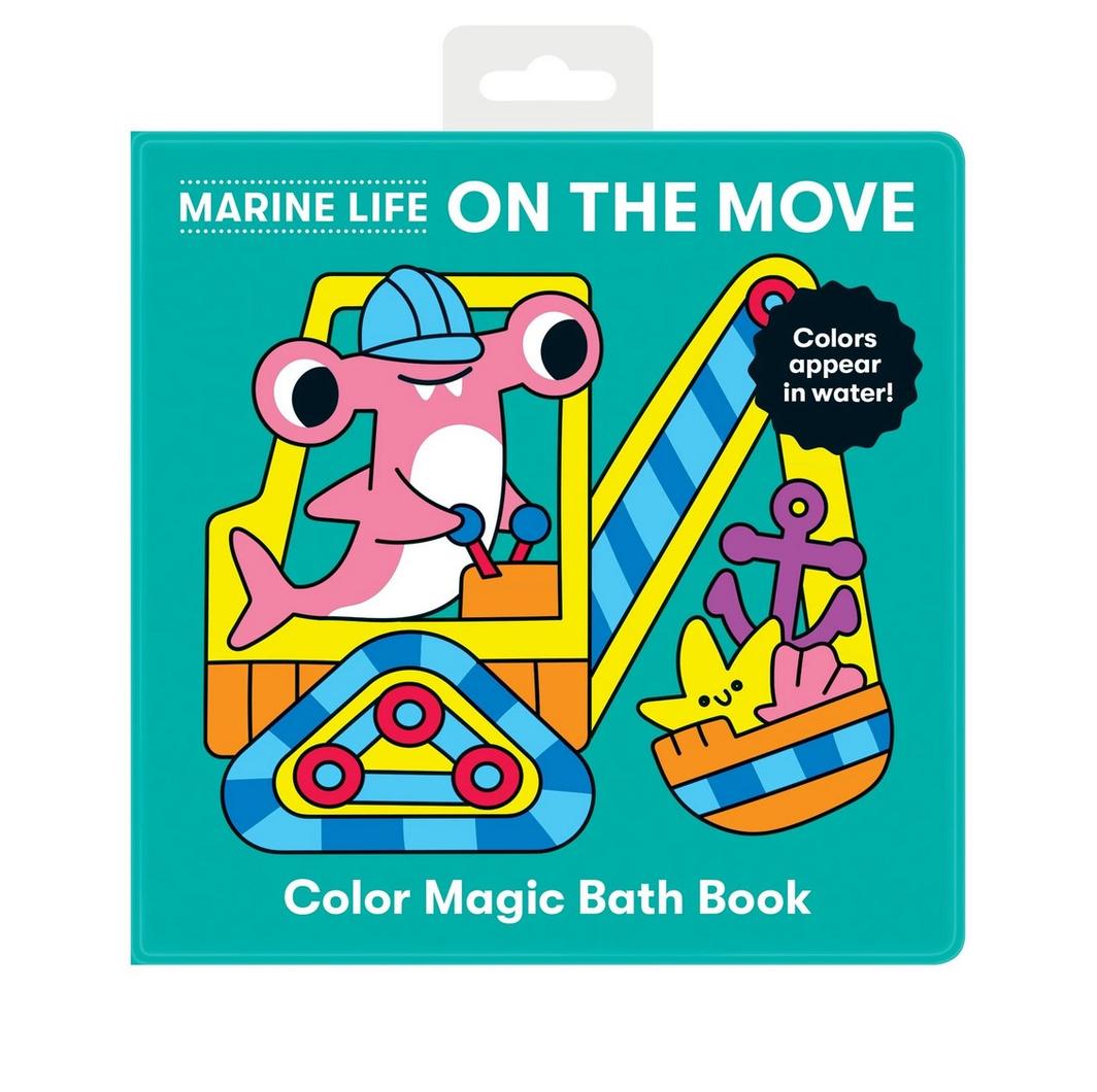 Mud Puppy | Magic Colour Bath Book - Marine Life On the Move