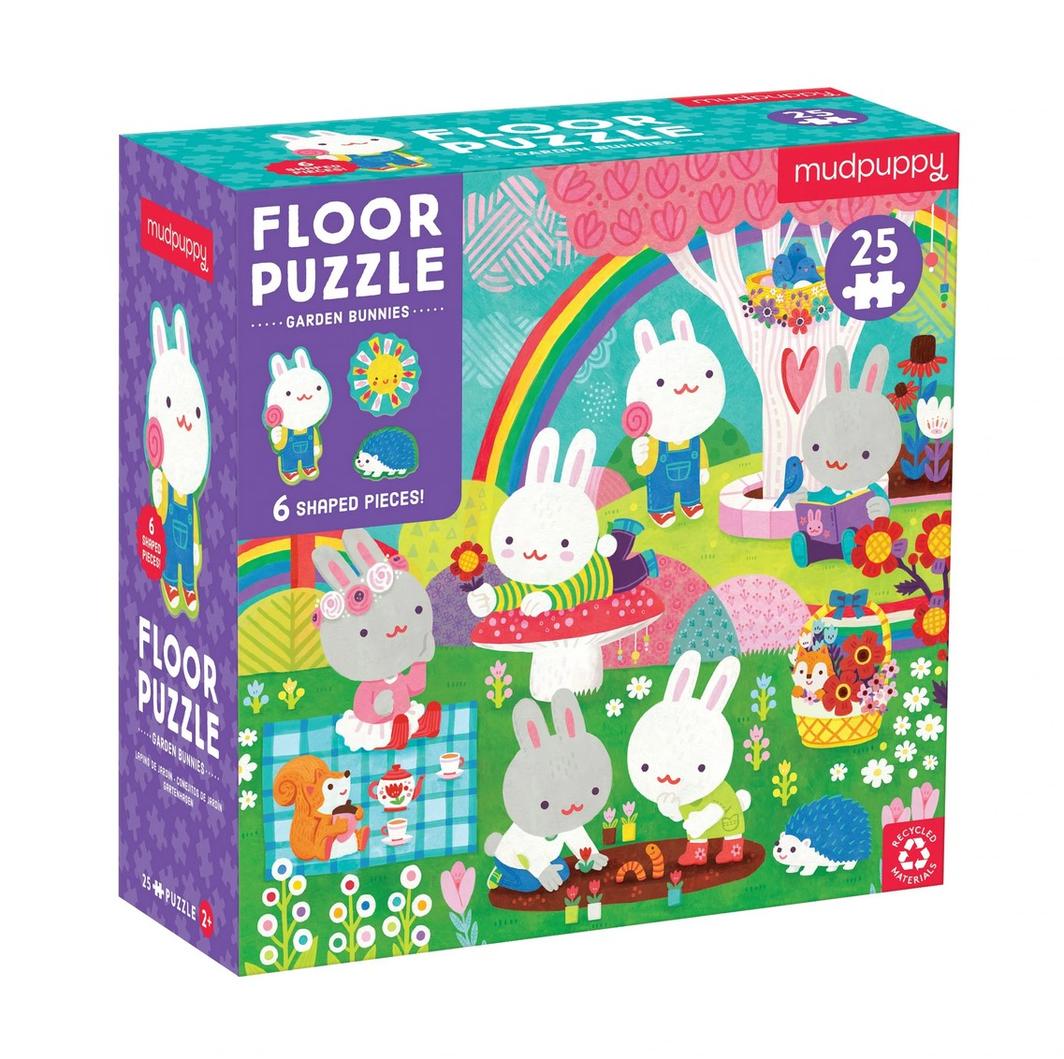 Mud Puppy | 25pc Floor Puzzle - Garden Bunnies