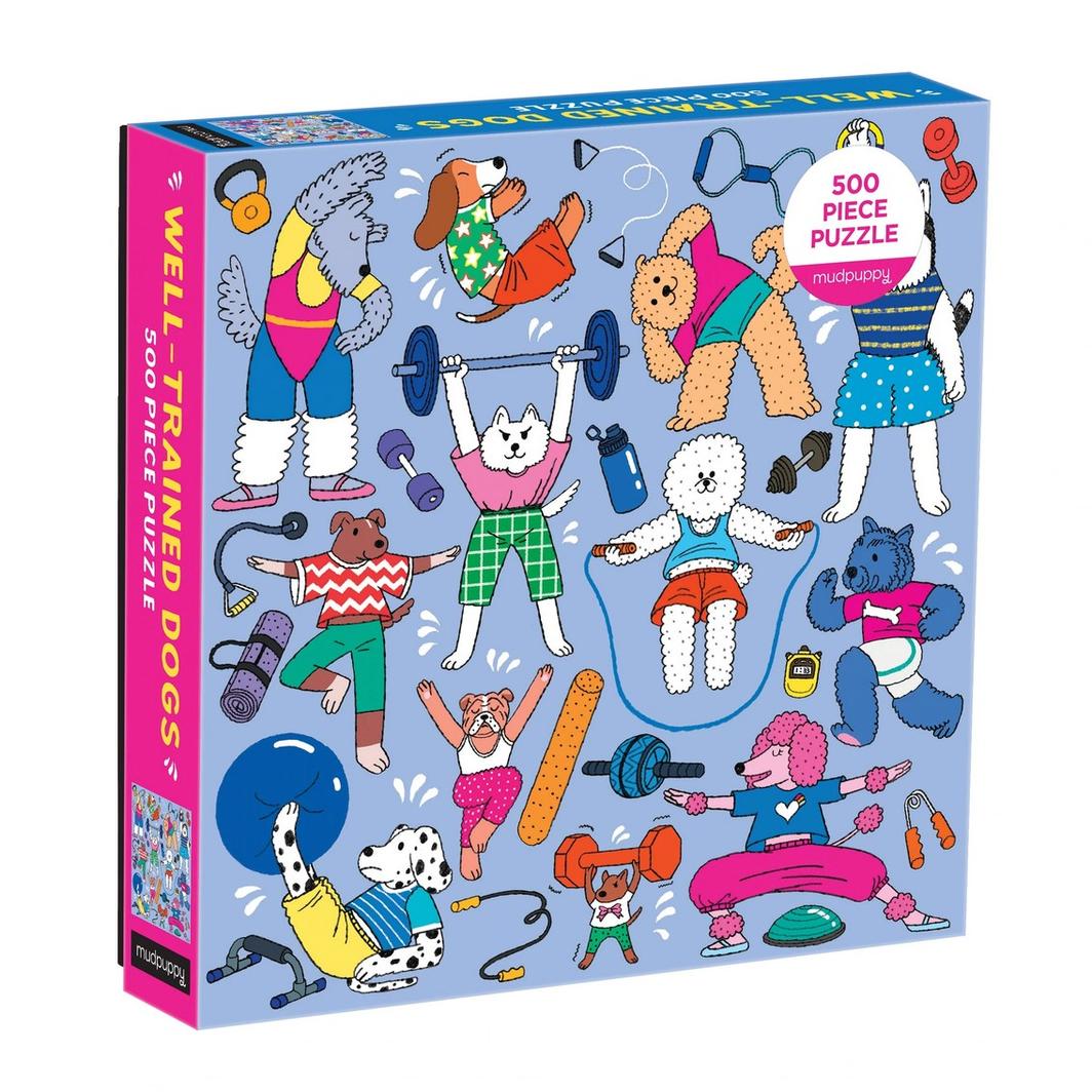 Mud Puppy | Well-Trained Dogs - 500pc Puzzle