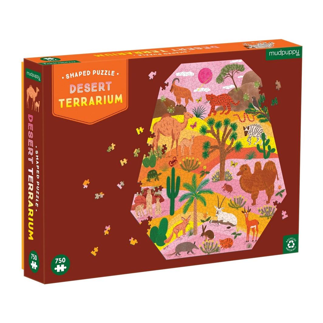 Mud Puppy | Terrarium 750pc Shaped Puzzle - Desert