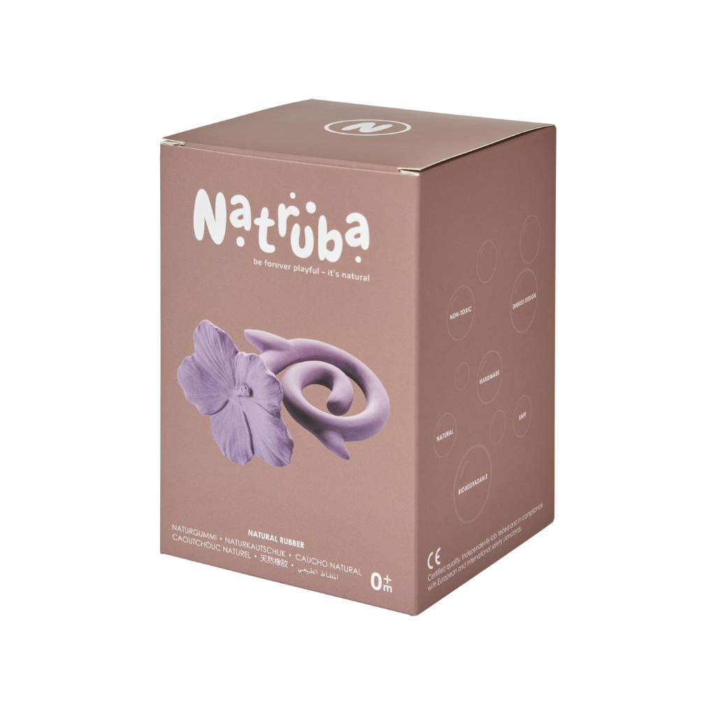 Natruba | Rubber Teether - Hibiscus