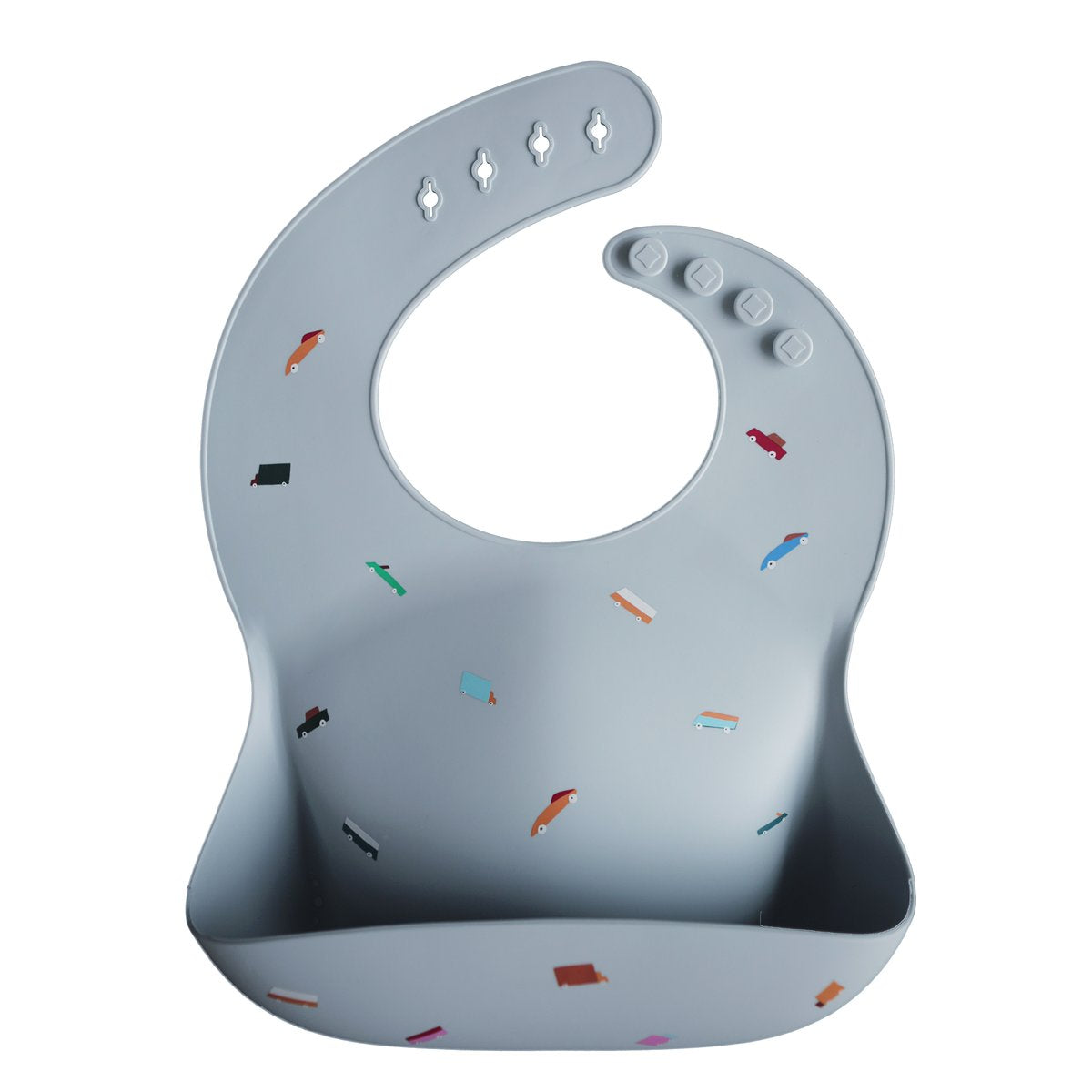 Mushie | Silicone Baby Bib - Retro Cars