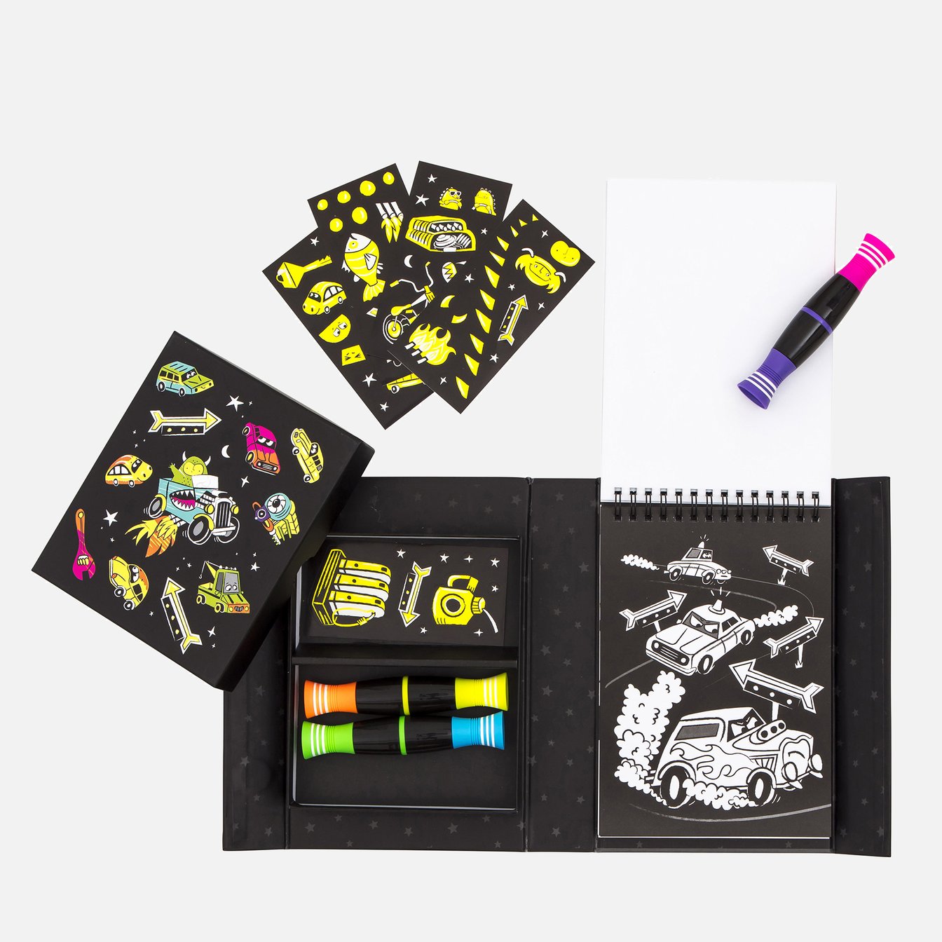 Tiger Tribe | Neon Colouring Set - Road Stars