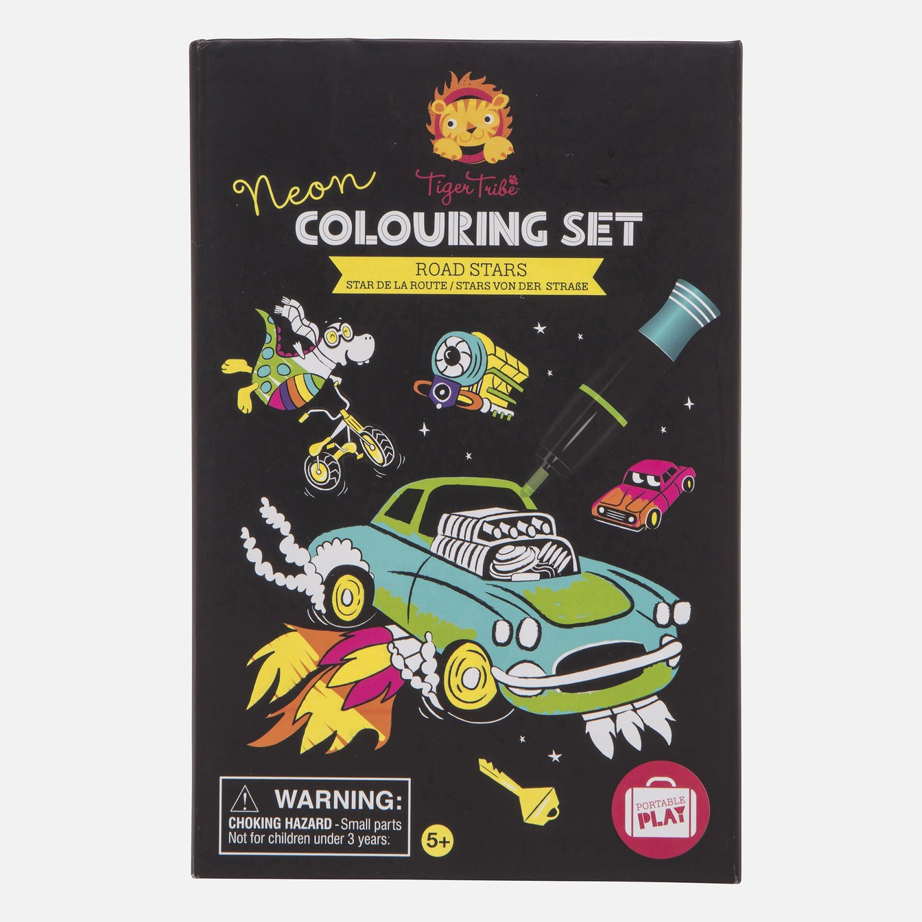 Tiger Tribe | Neon Colouring Set - Road Stars