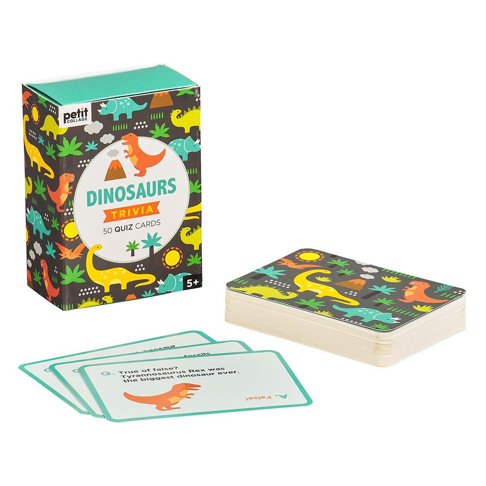 Petit Collage | Trivia Quiz Cards - Dinosaurs