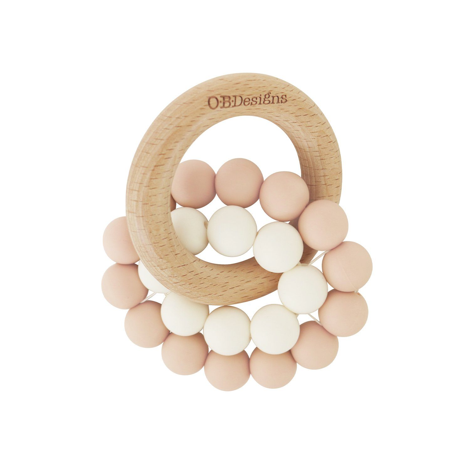 Design Beechwood Silicone Teething Ring - Main Image