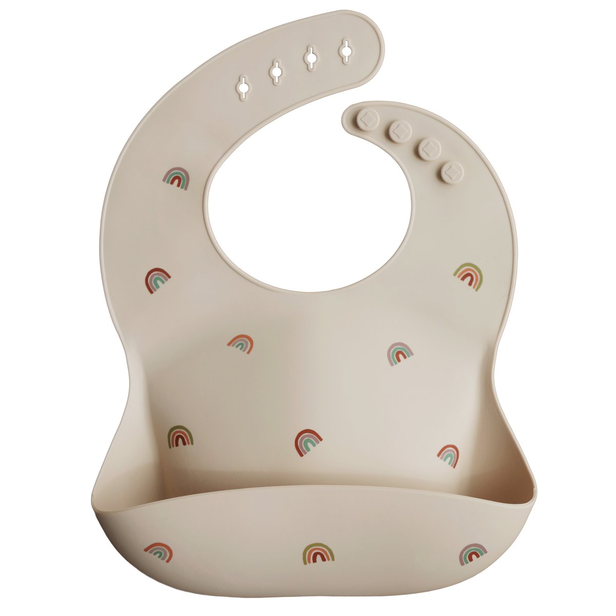 Mushie | Silicone Baby Bib - Rainbow