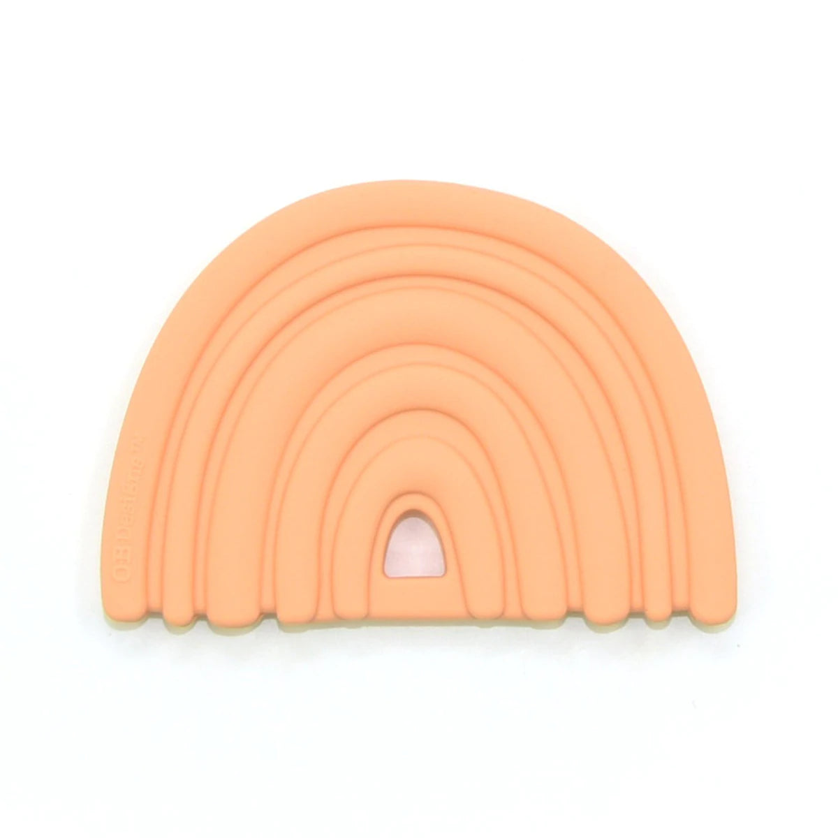 O.B Design | Silicone Teether - Peach Rainbow