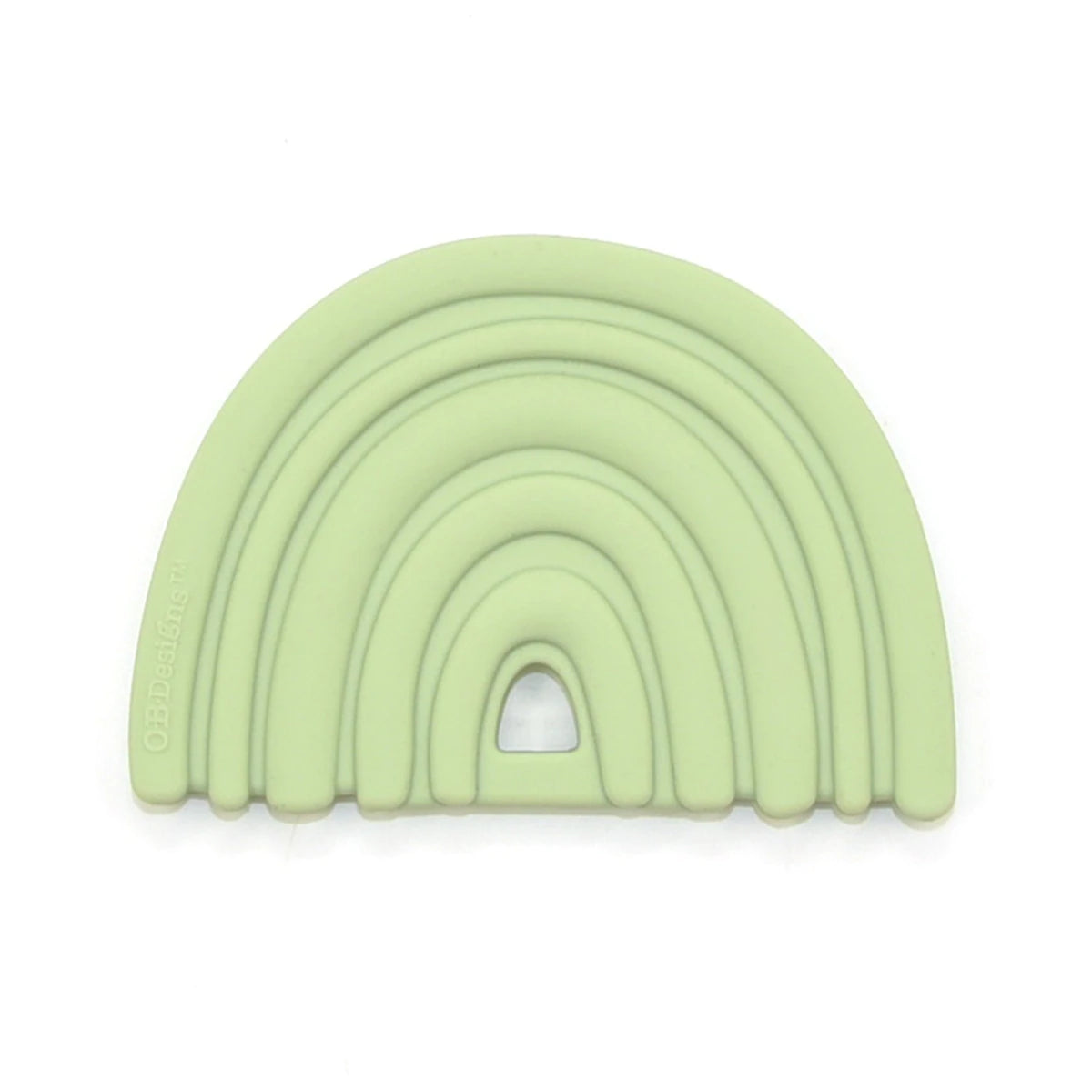 O.B Design | Silicone Teether - Sage Rainbow
