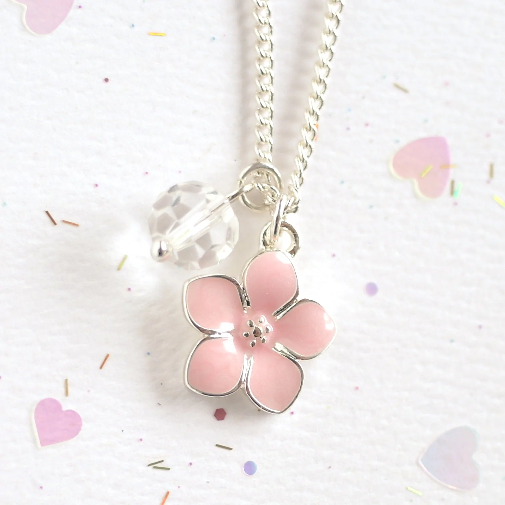 Lauren Hinkley | Pink Flower Necklace