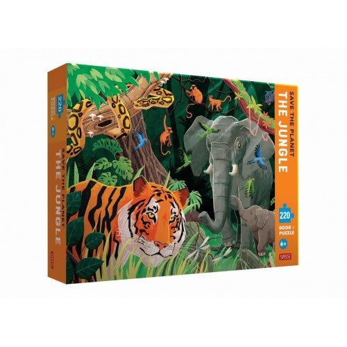 Sassi | The Jungle - 220pc Puzzle & Book
