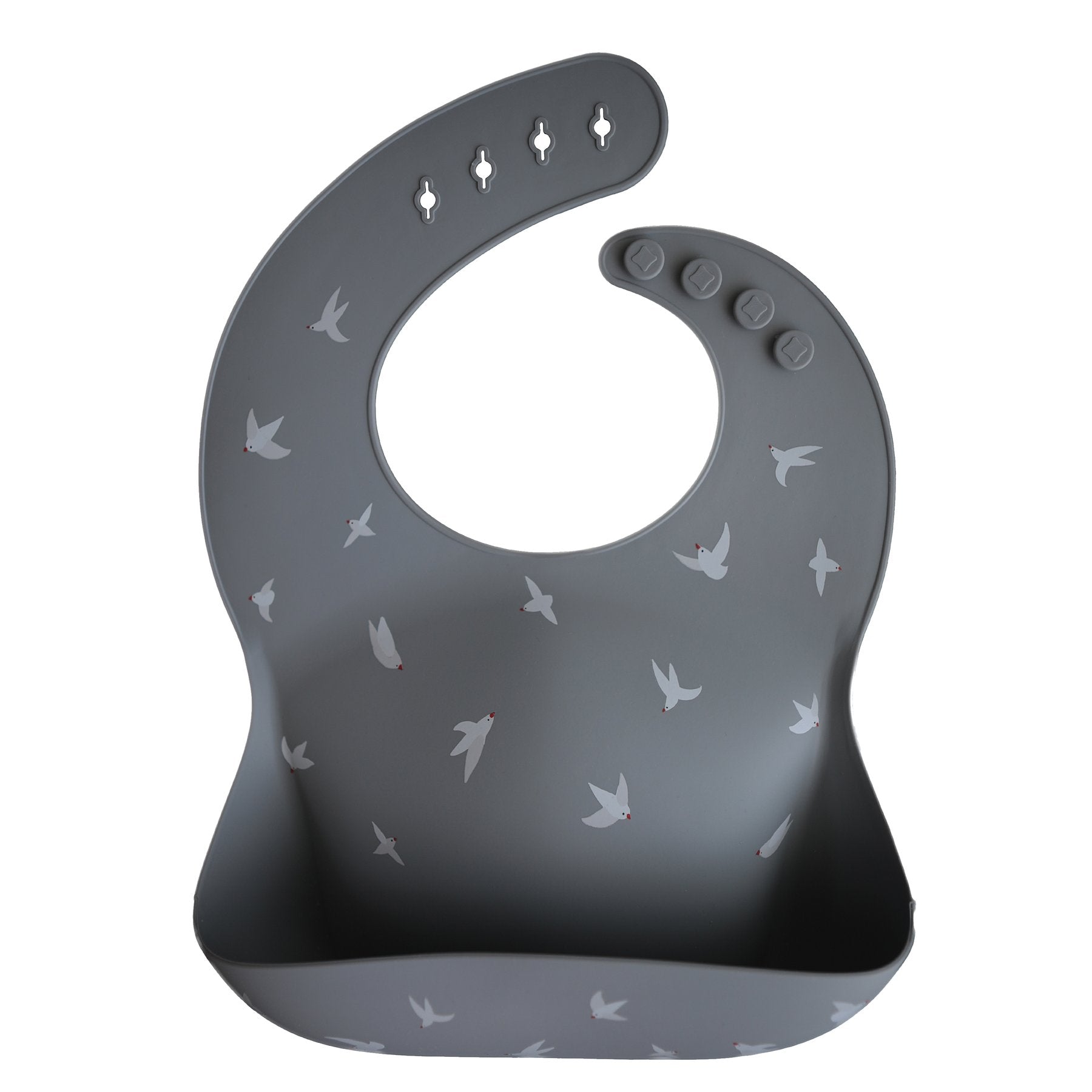 Mushie | Silicone Baby Bib - Seagulls