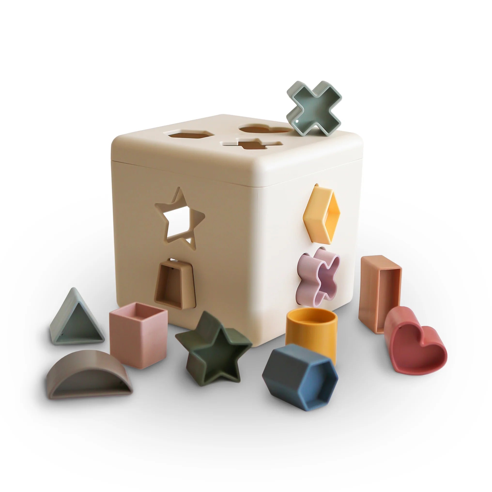 Mushie | Shape Sorting Box - Original