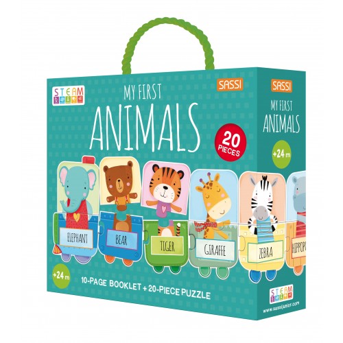 Sassi | My First Animals Puzzle & Book Set