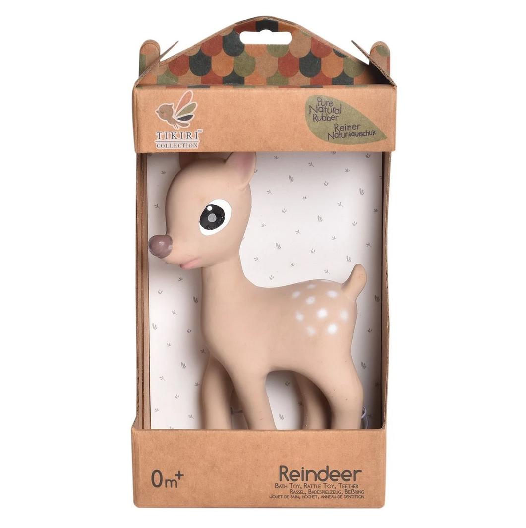 Tikiri | Ralphie the Reindeer - Rubber Rattle