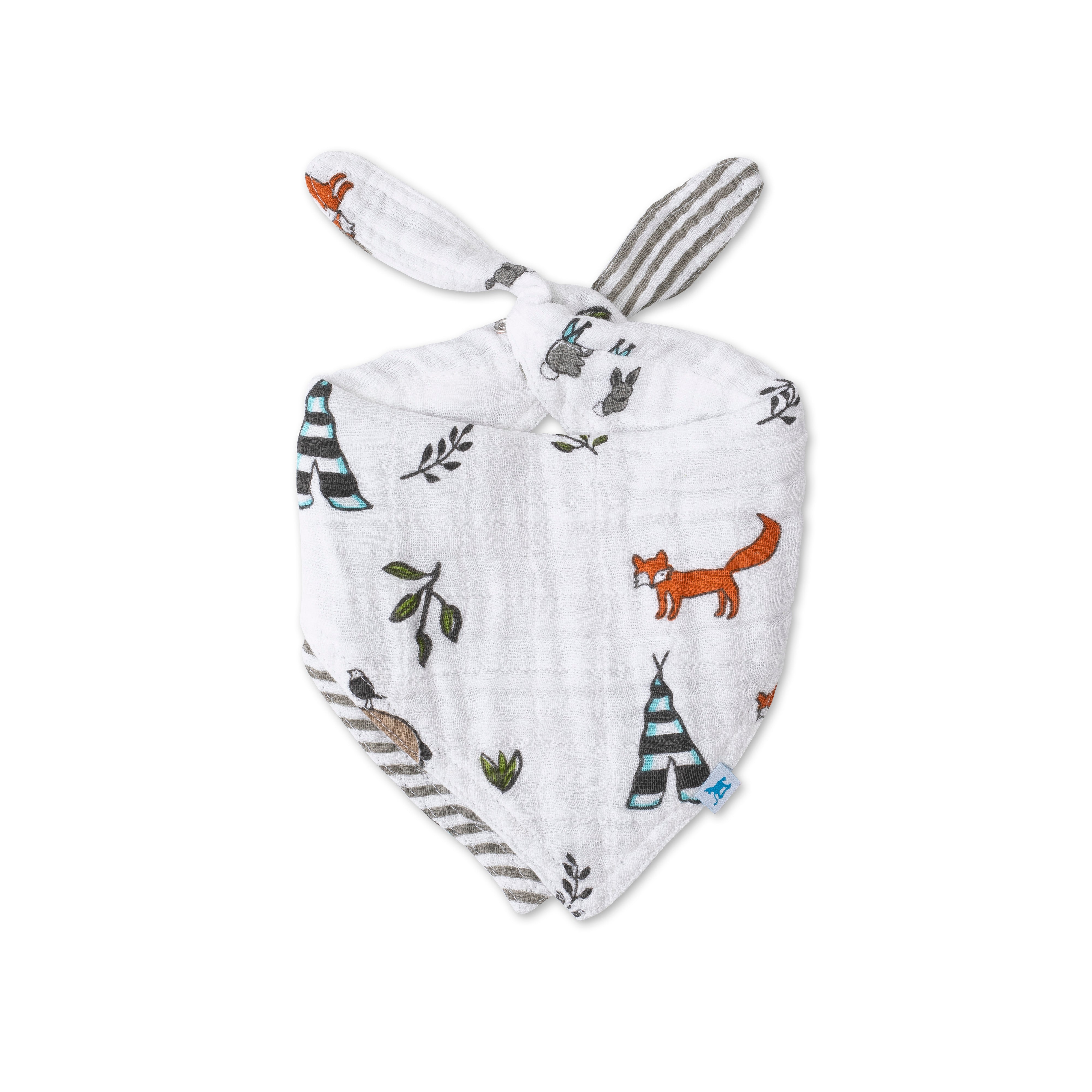 Little Unicorn | Reversible Bandana Bib - Forest Friends