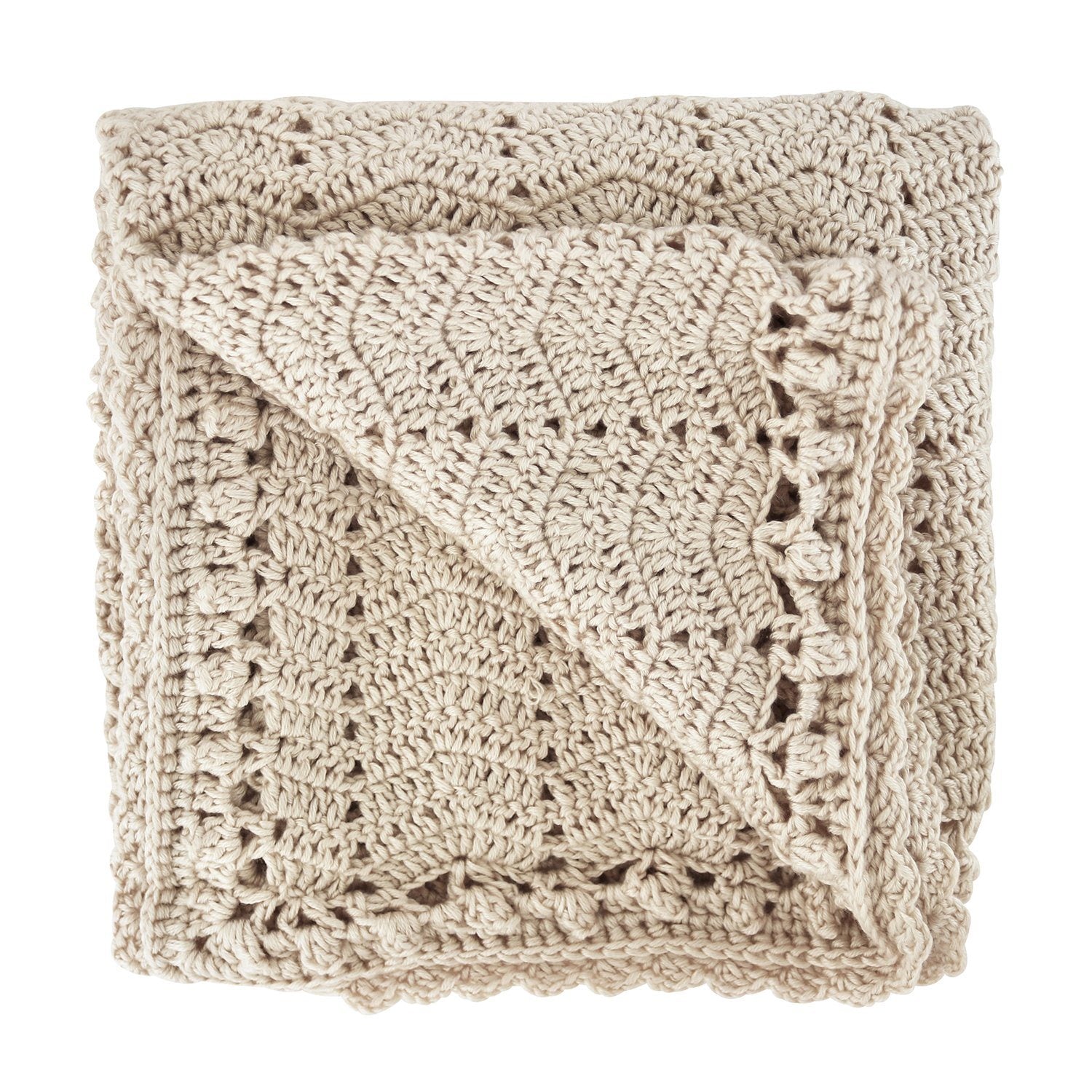 O.B Design | Crocheted Baby Blanket - Vanilla