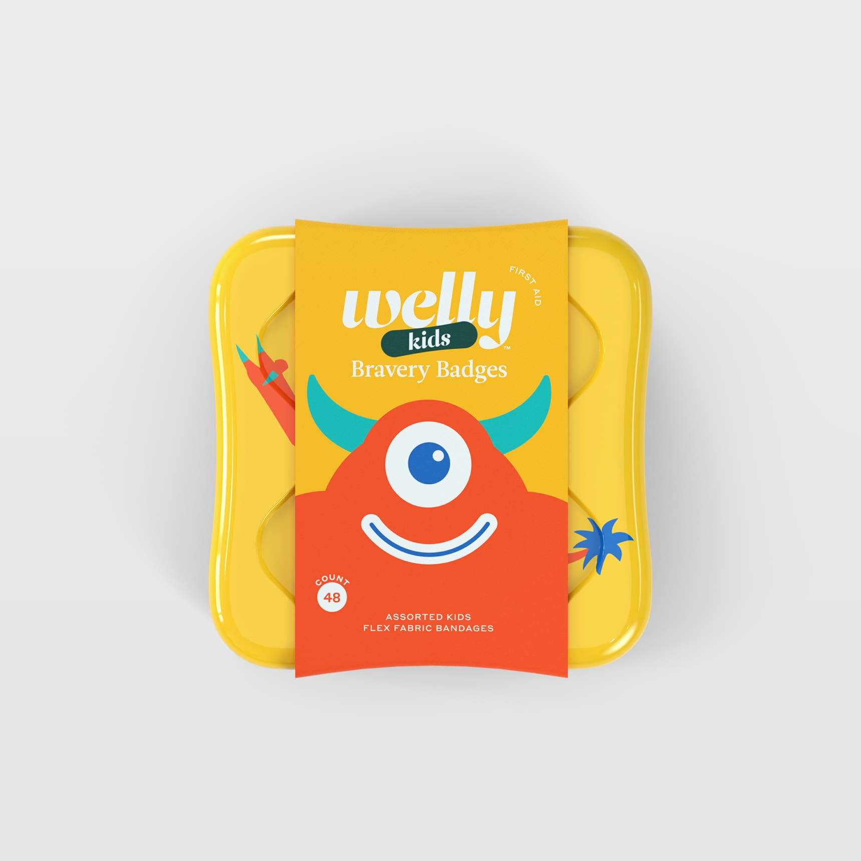 Welly | Bravery Badges - Monsters 48pk