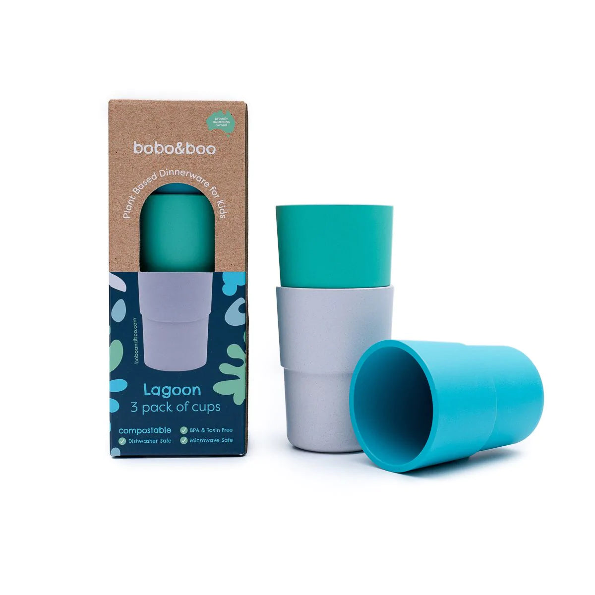 bobo & boo | Plant-Based Cup Set – Lagoon