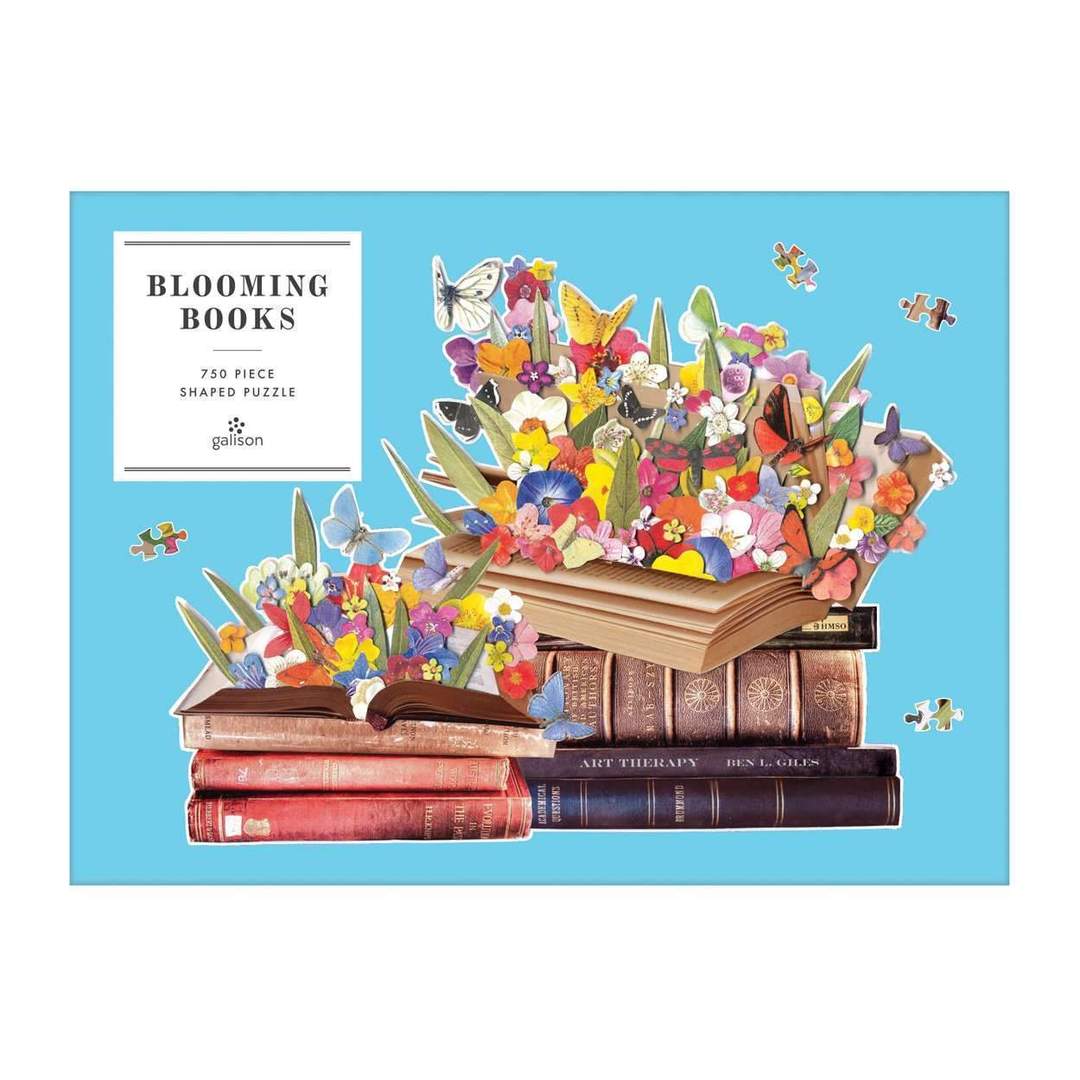 Galison | 750pc Shaped Puzzle -  Blooming Books