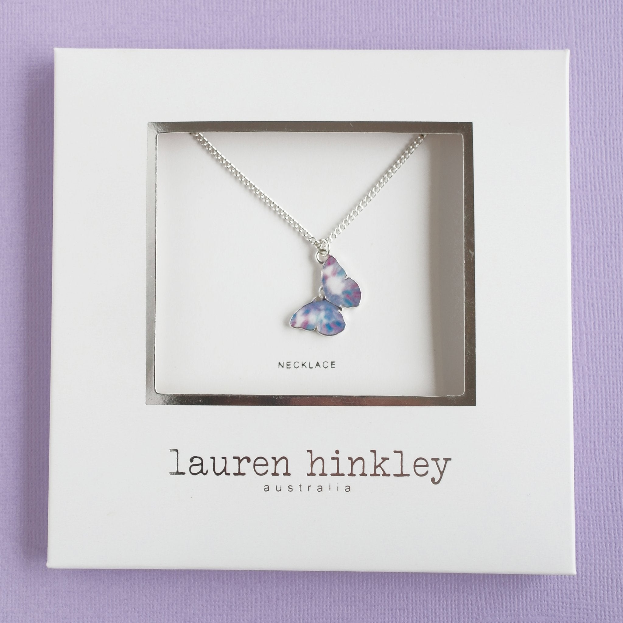 Lauren Hinkley | Purple Butterfly Necklace