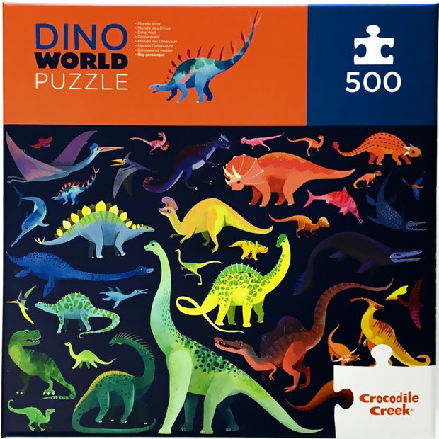 Crocodile Creek | Dino World - 500pc Puzzle