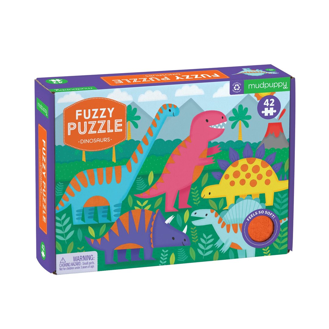 Mud Puppy | Dinosaurs - Fuzzy Puzzle