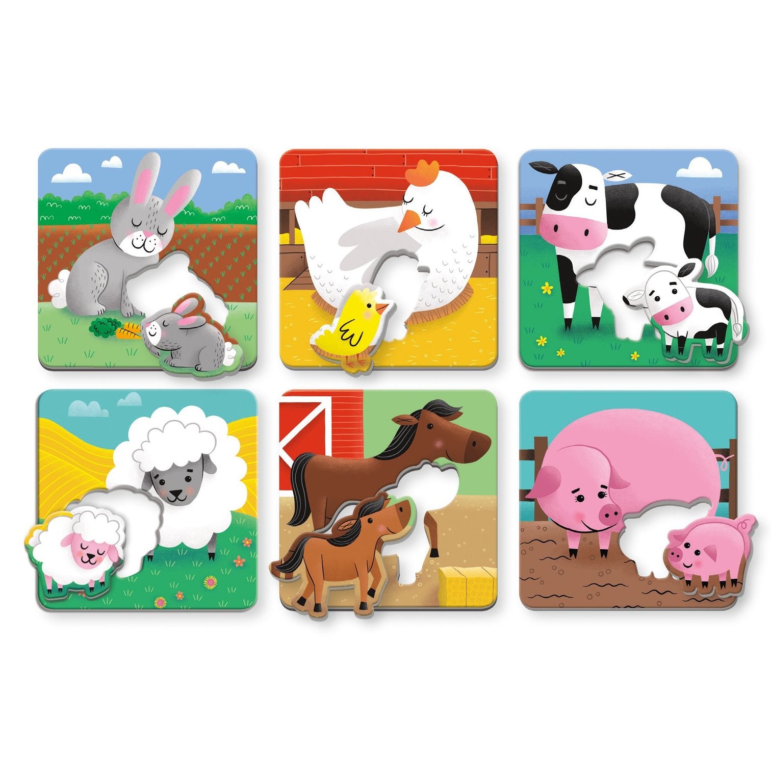Mud Puppy | Match Up Puzzles - Farm Babies