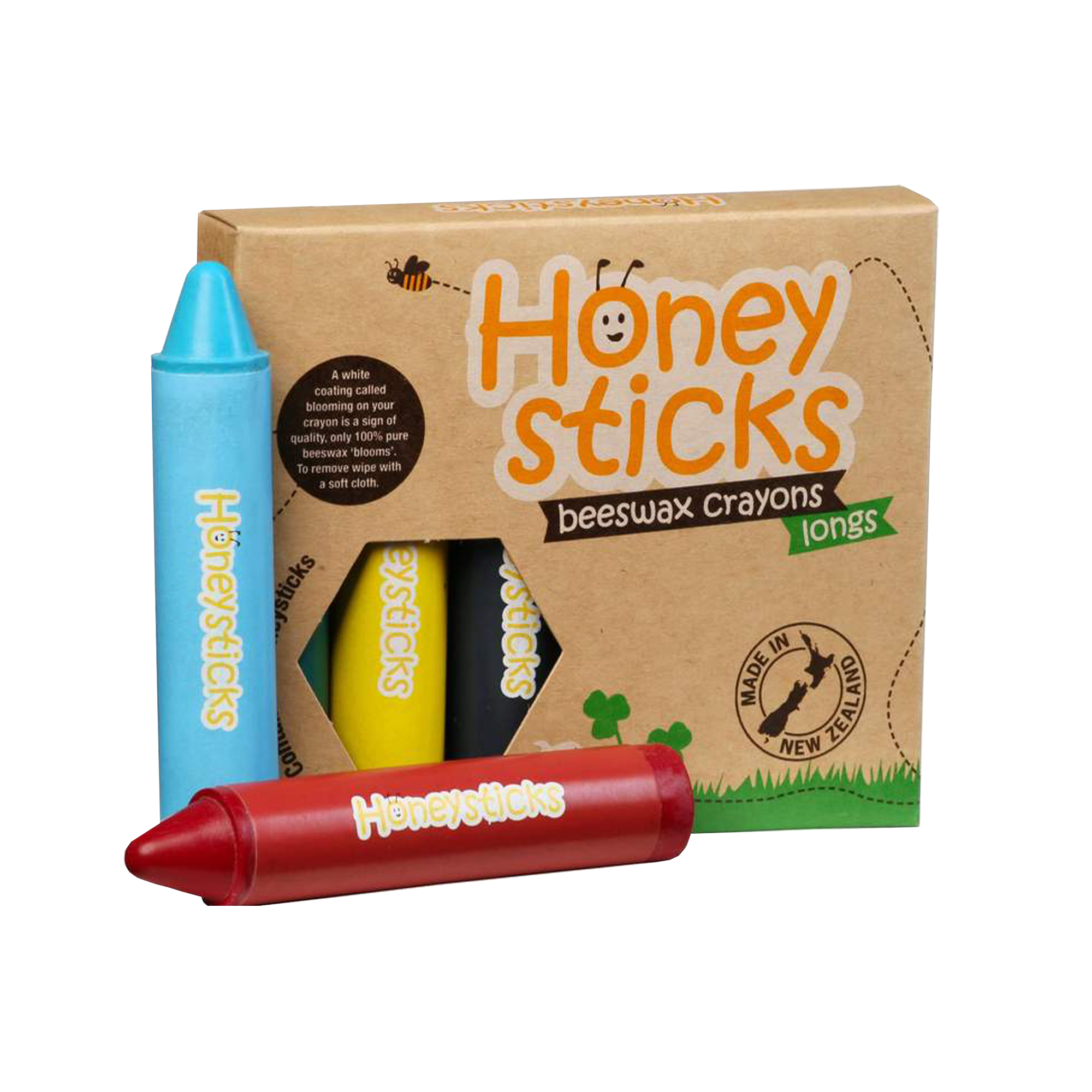Honeysticks | Beeswax Crayons - Longs - 6pk