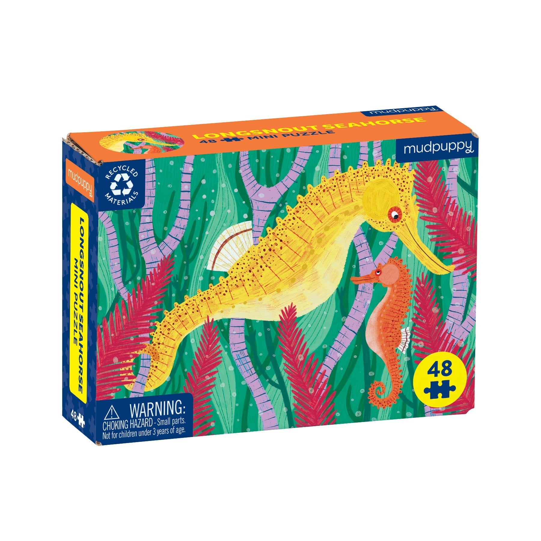 Mud Puppy | Mini Puzzle - Longsnout Seahorse 48pc