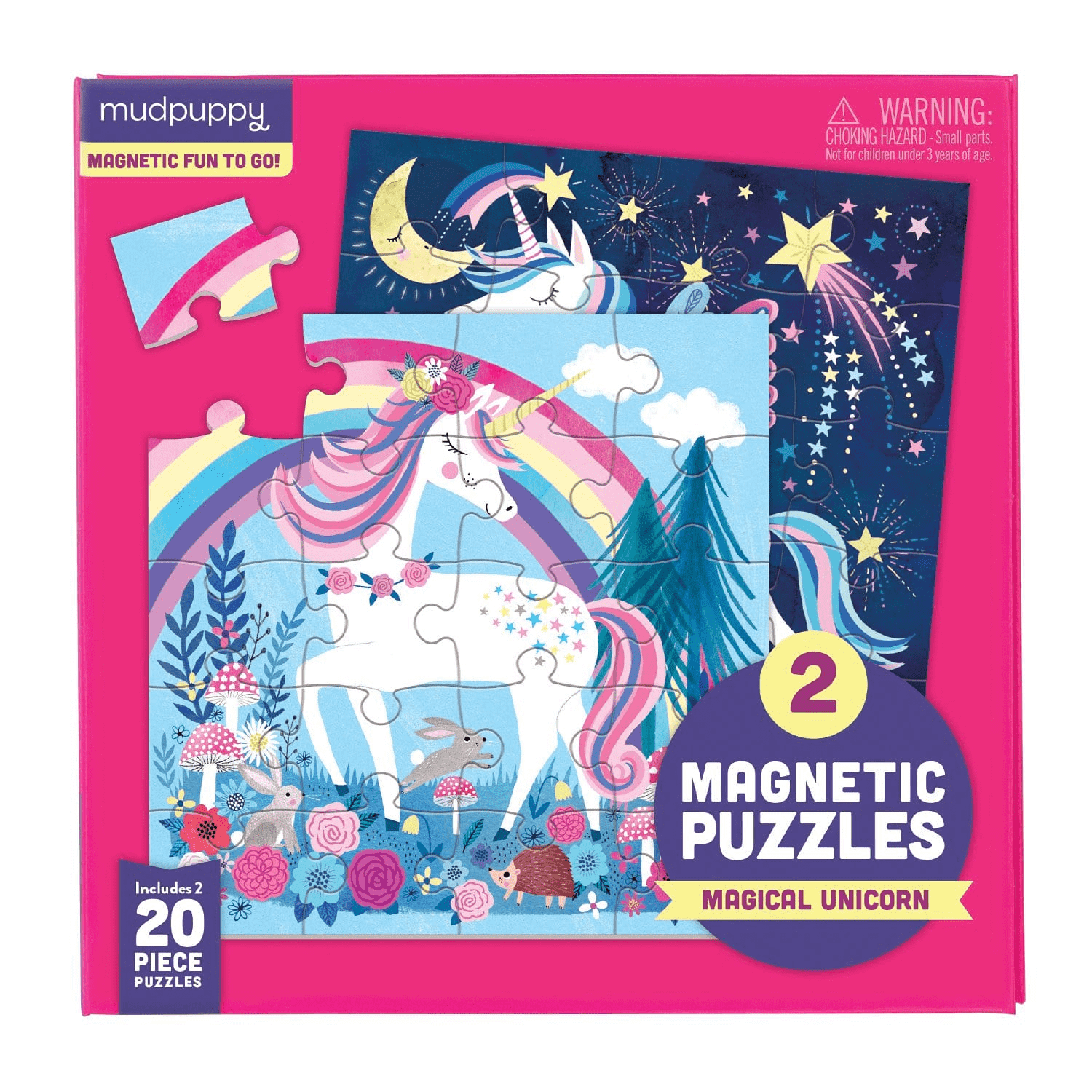 Mud Puppy | Magnetic Puzzle | 2-in-1 - Magical Unicorn