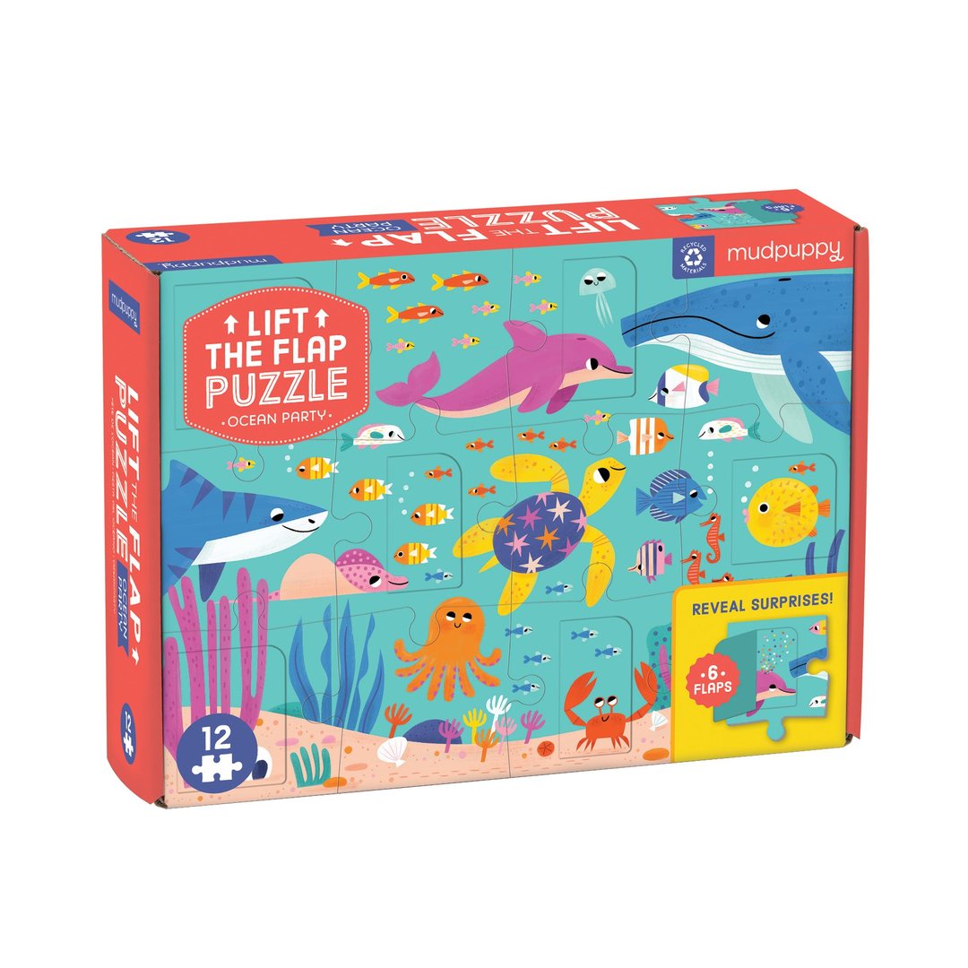 Mud Puppy | Ocean Party - Lift the Flap Puzzle