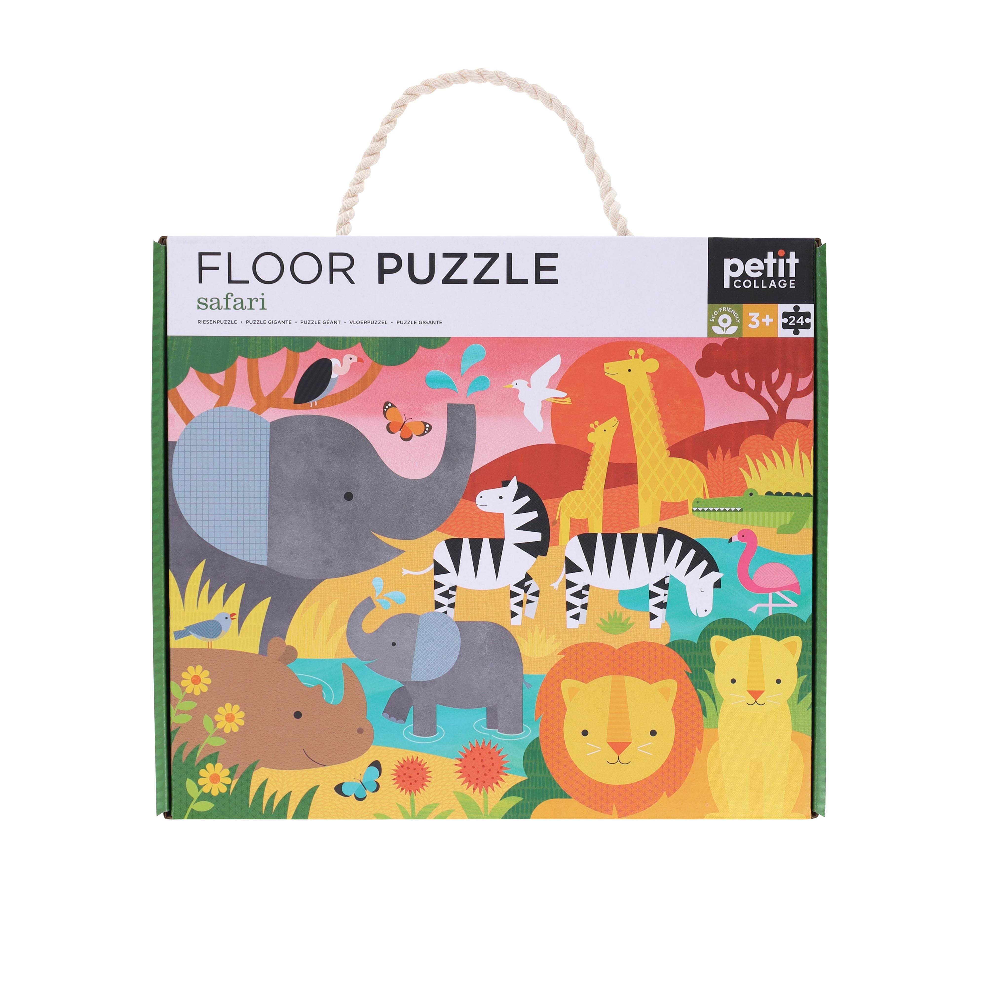 Petit Collage | Floor Puzzle - Safari
